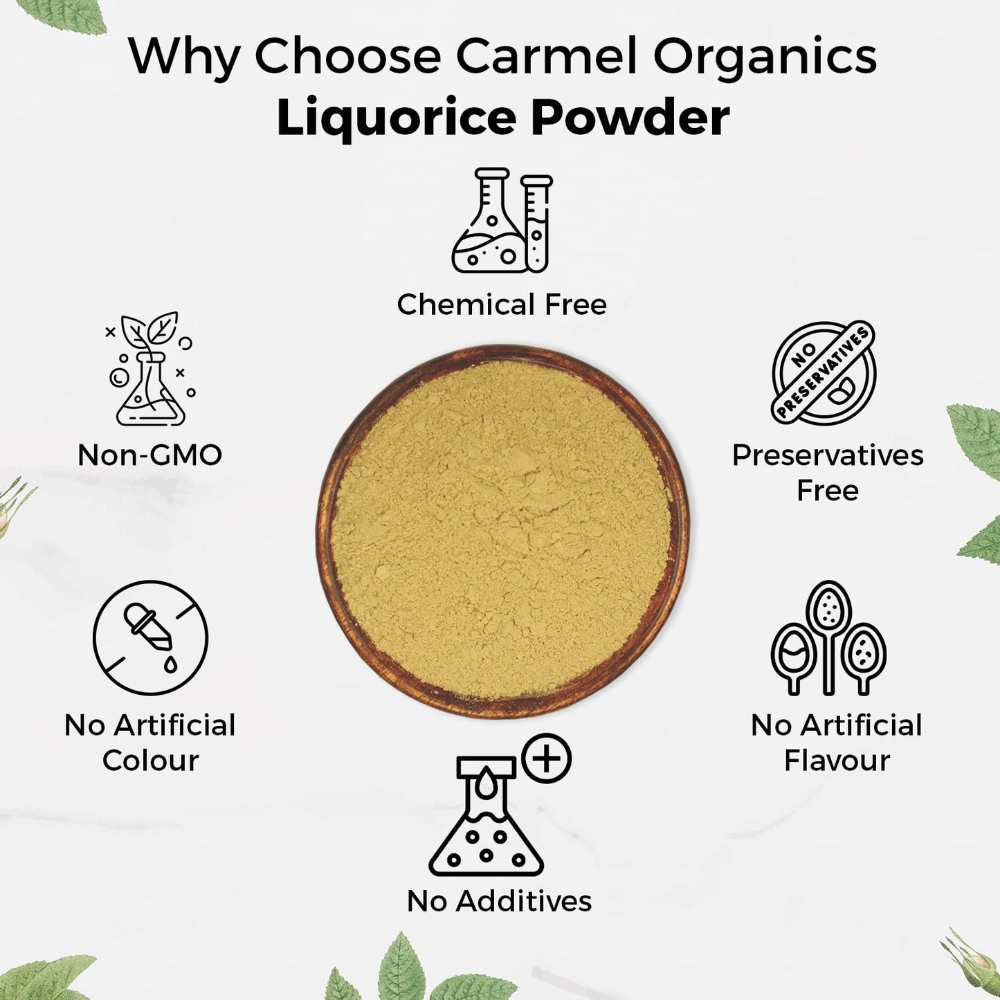 CARMEL ORGANICS Licorice Root Powder 8 Ounce