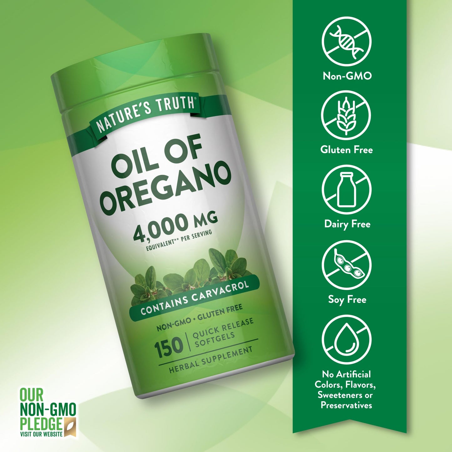 Nature's Truth Oil of Oregano Softgels 150 Count