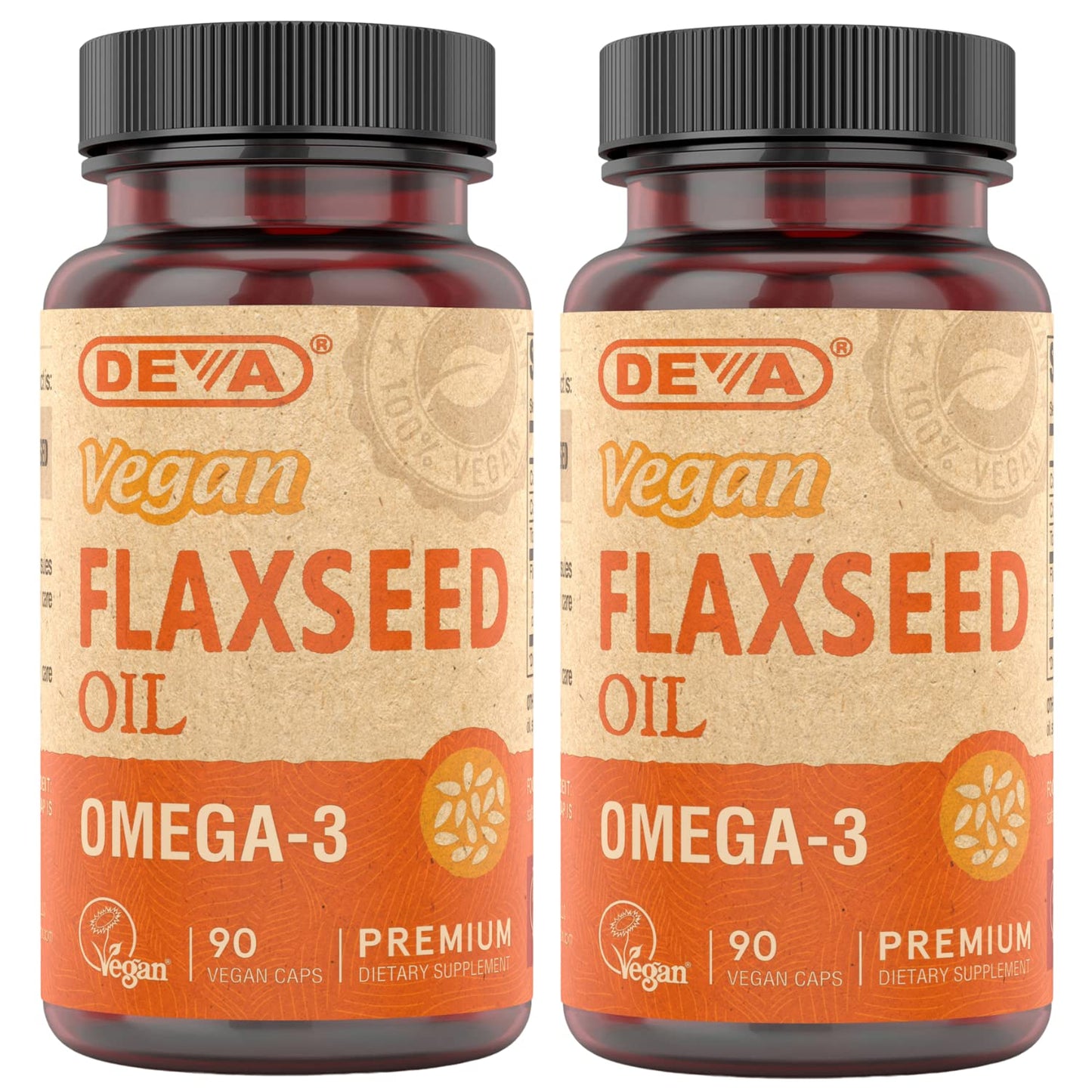 DEVA Flax Seed Oil Capsules, 180 Capsules