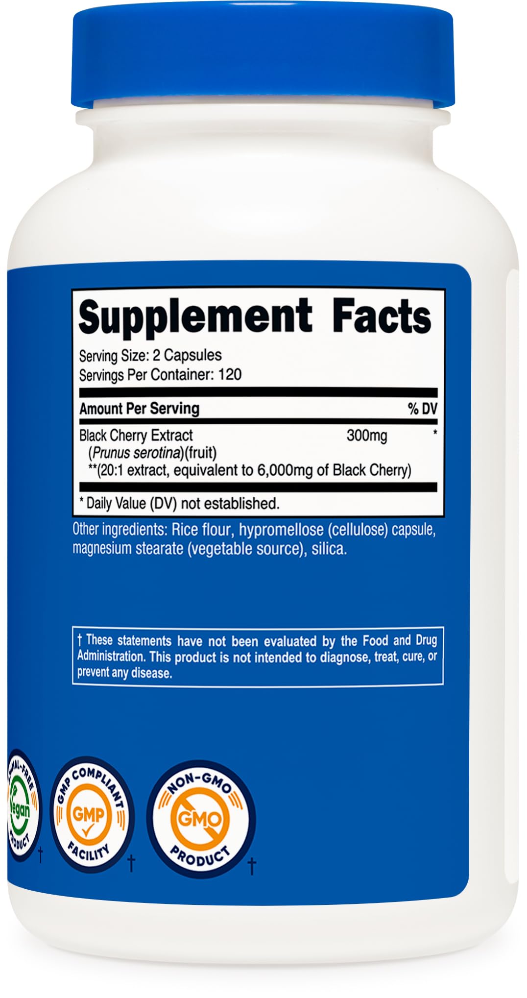 Nutricost Black Cherry Extract Capsules 240 Count