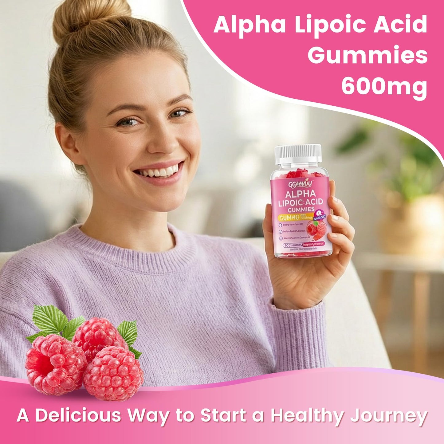 GGMMUU Alpha Lipoic Acid Gummies 60 Count