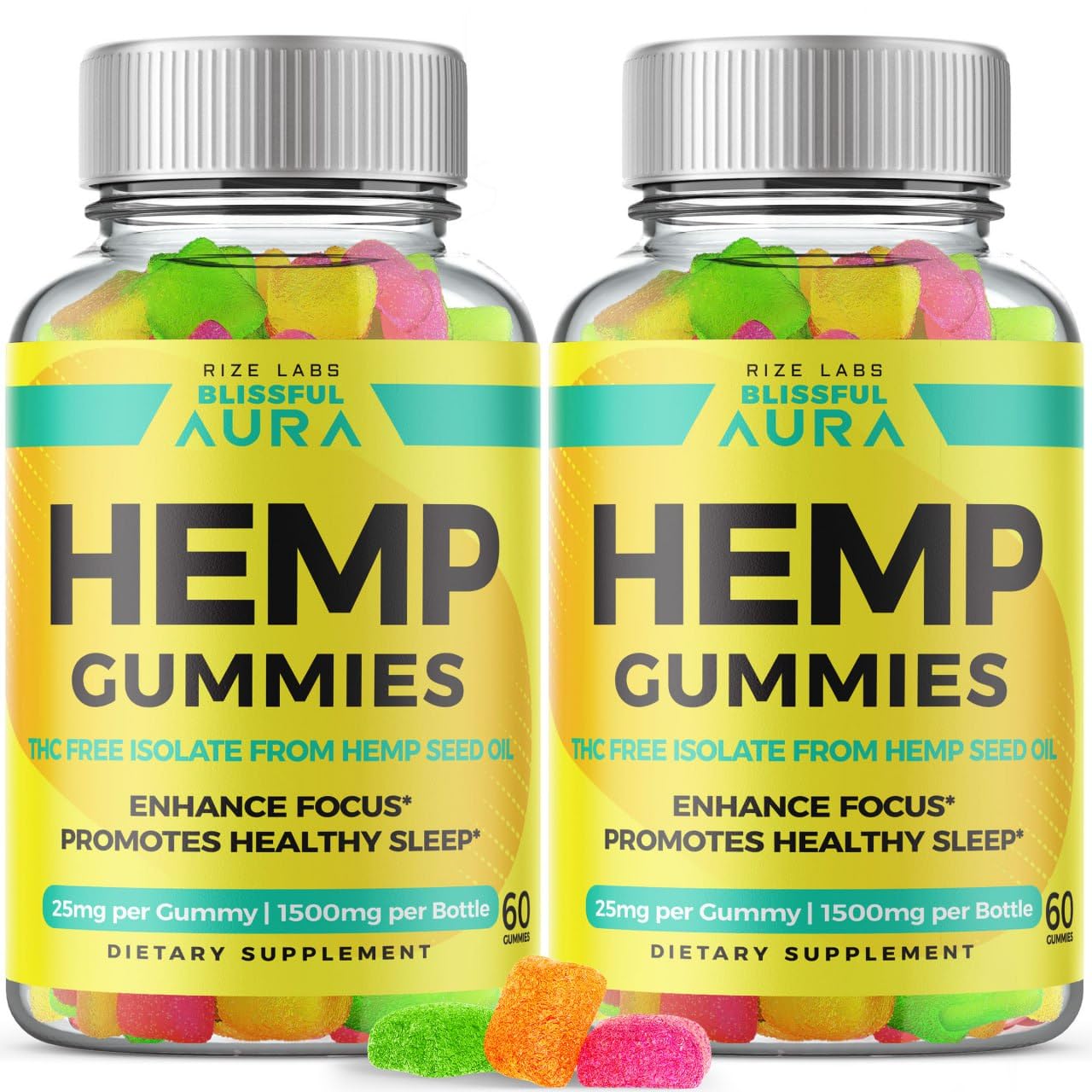 Rize Labs Blissful Aura Gummies, 120 Gummies