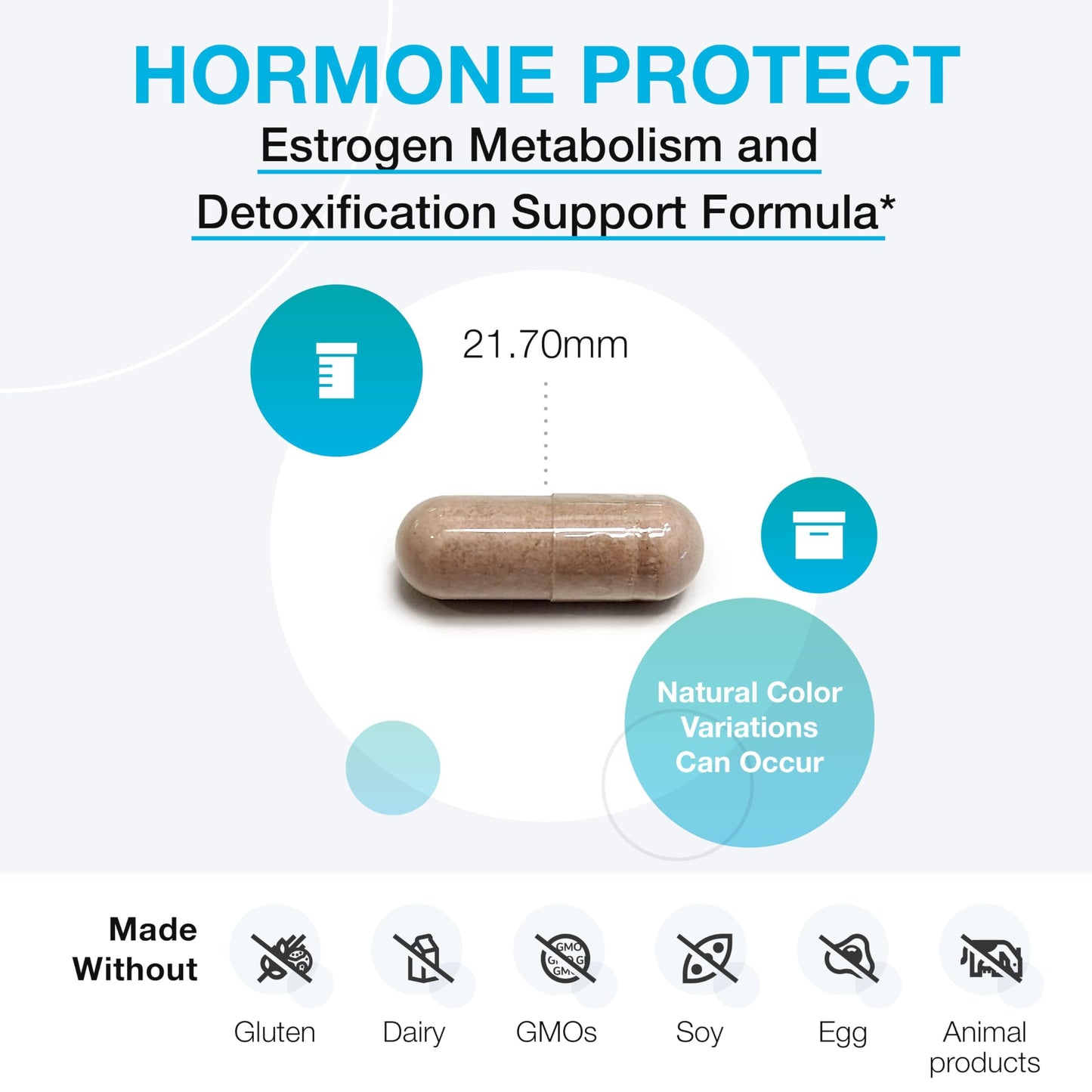 XYMOGEN Hormone Protect Estrogen Metabolism Support DIM & Broccoli, Kale, and Kolrabi Extract Capsule 60 Count