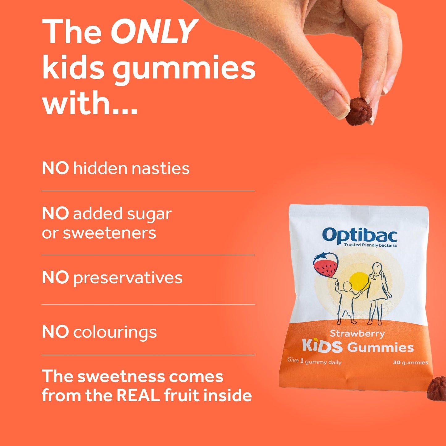 Optibac Probiotics Kids Probiotics Gummies 30 Count