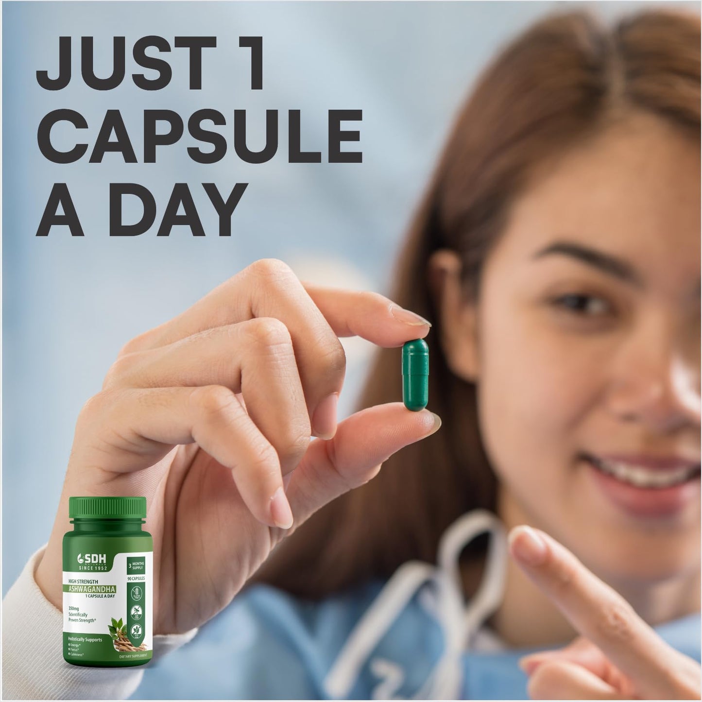 SHREE DHANWANTRI HERBALS Ashwagandha Capsule 90 Count