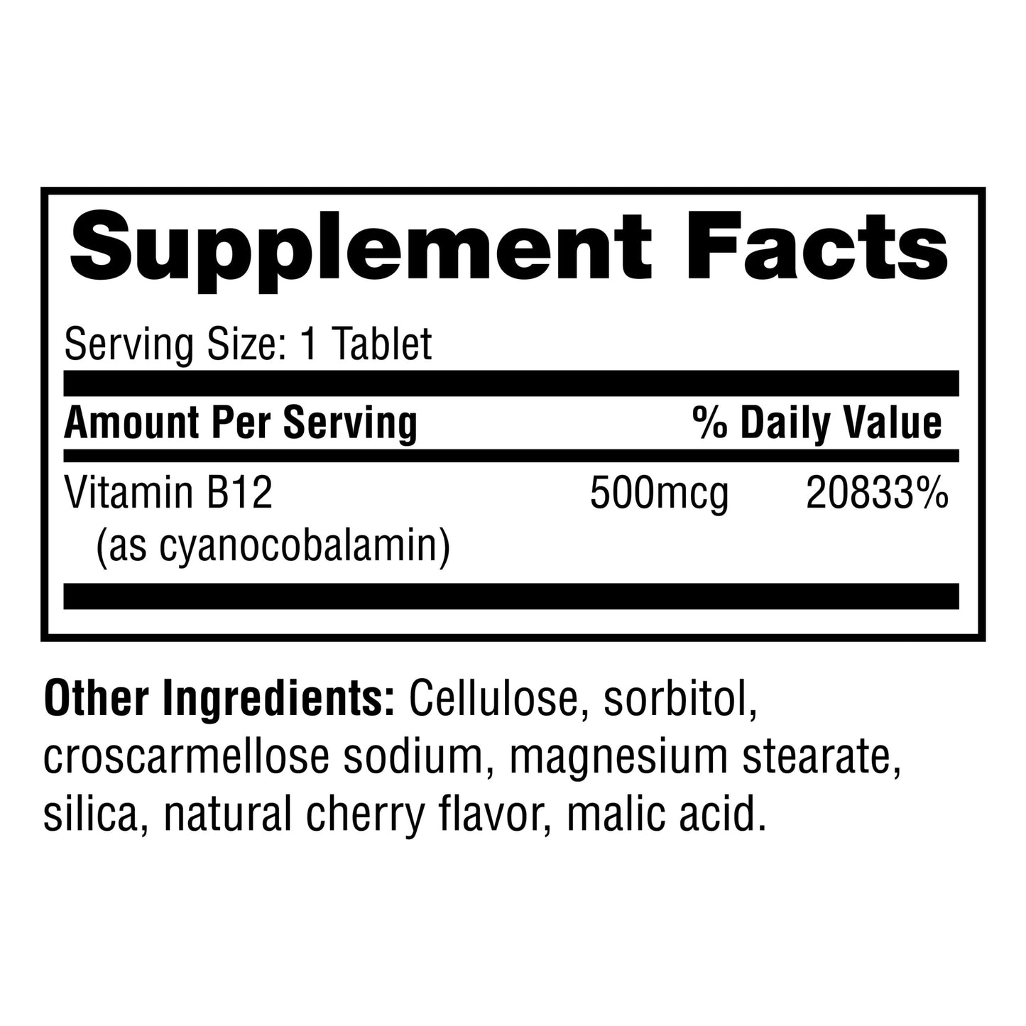 Twinlab B-12 Dots Tablets, 500 mcg, 500 Tablets