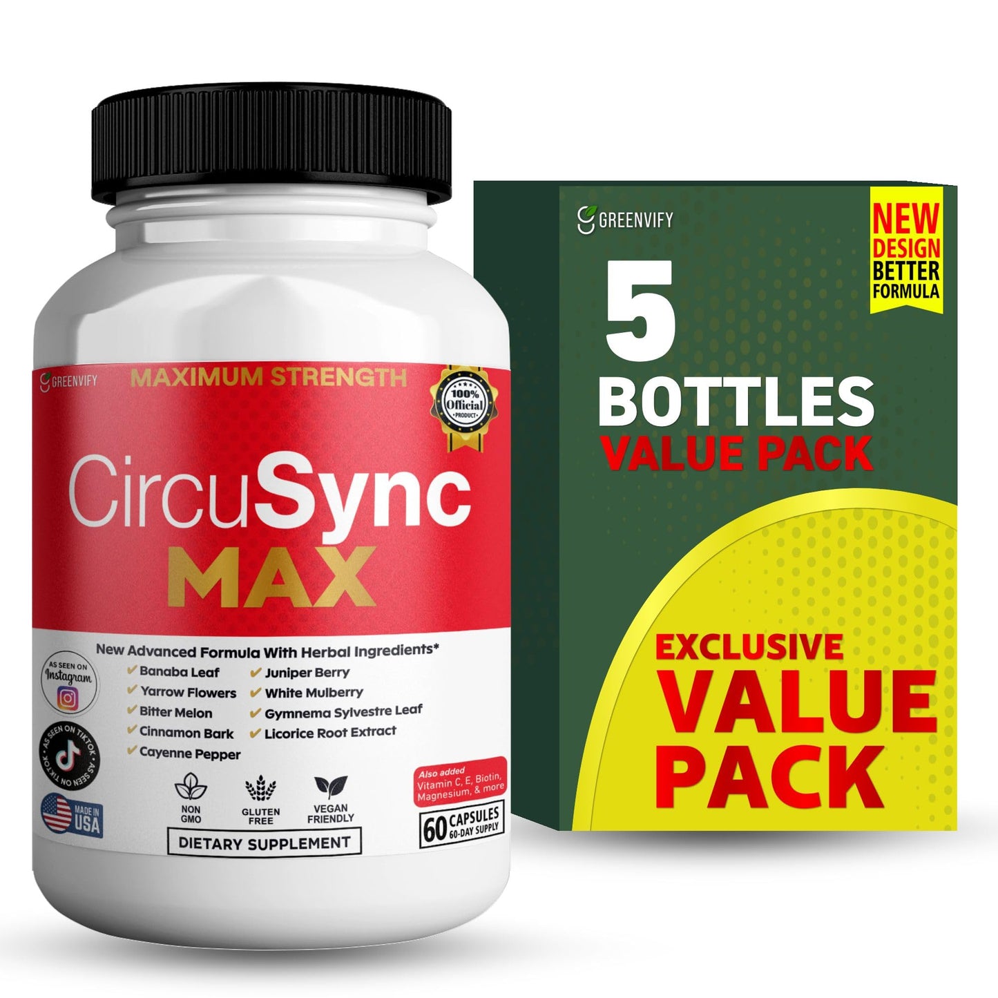 GREENVIFY CircuSync Max Dietary Supplement 60 Capsules