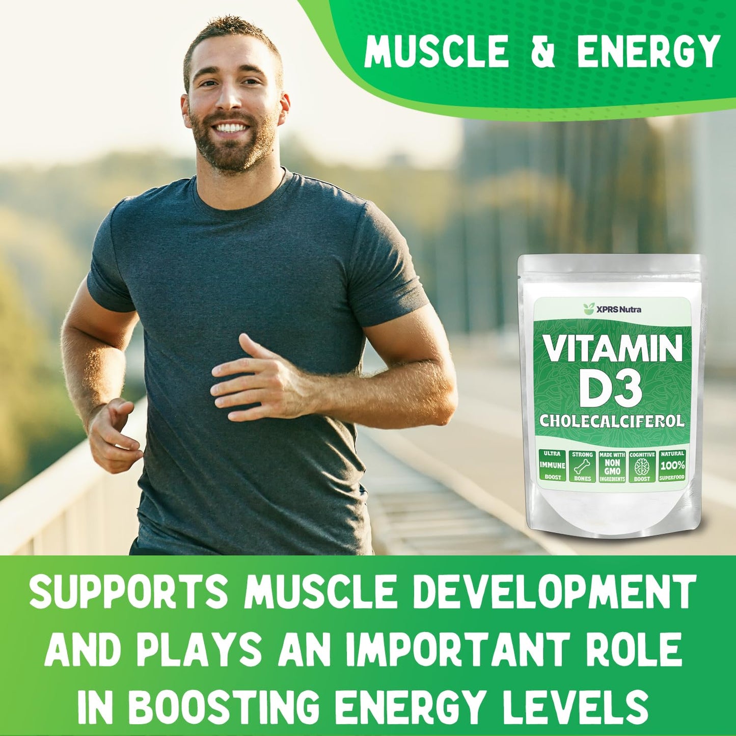XPRS Nutra Vitamin D3 Powder 8 Ounce