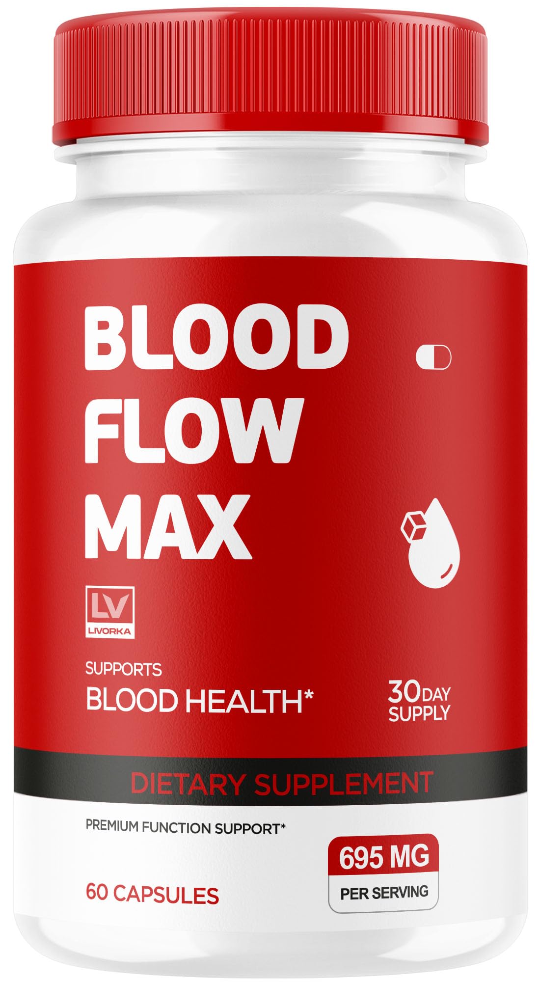 LIVORKA Blood Flow Max Capsules, 30 Count