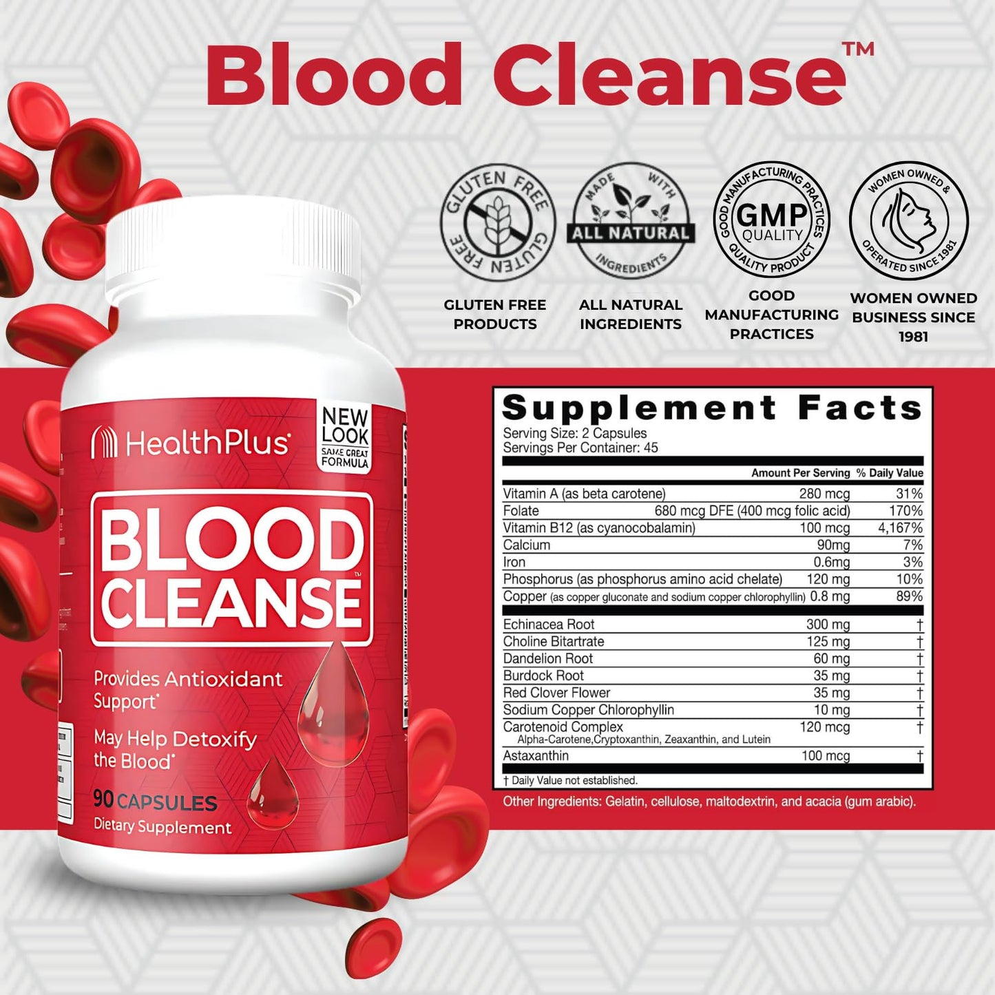 Health Plus Blood Cleanse 90 Capsules