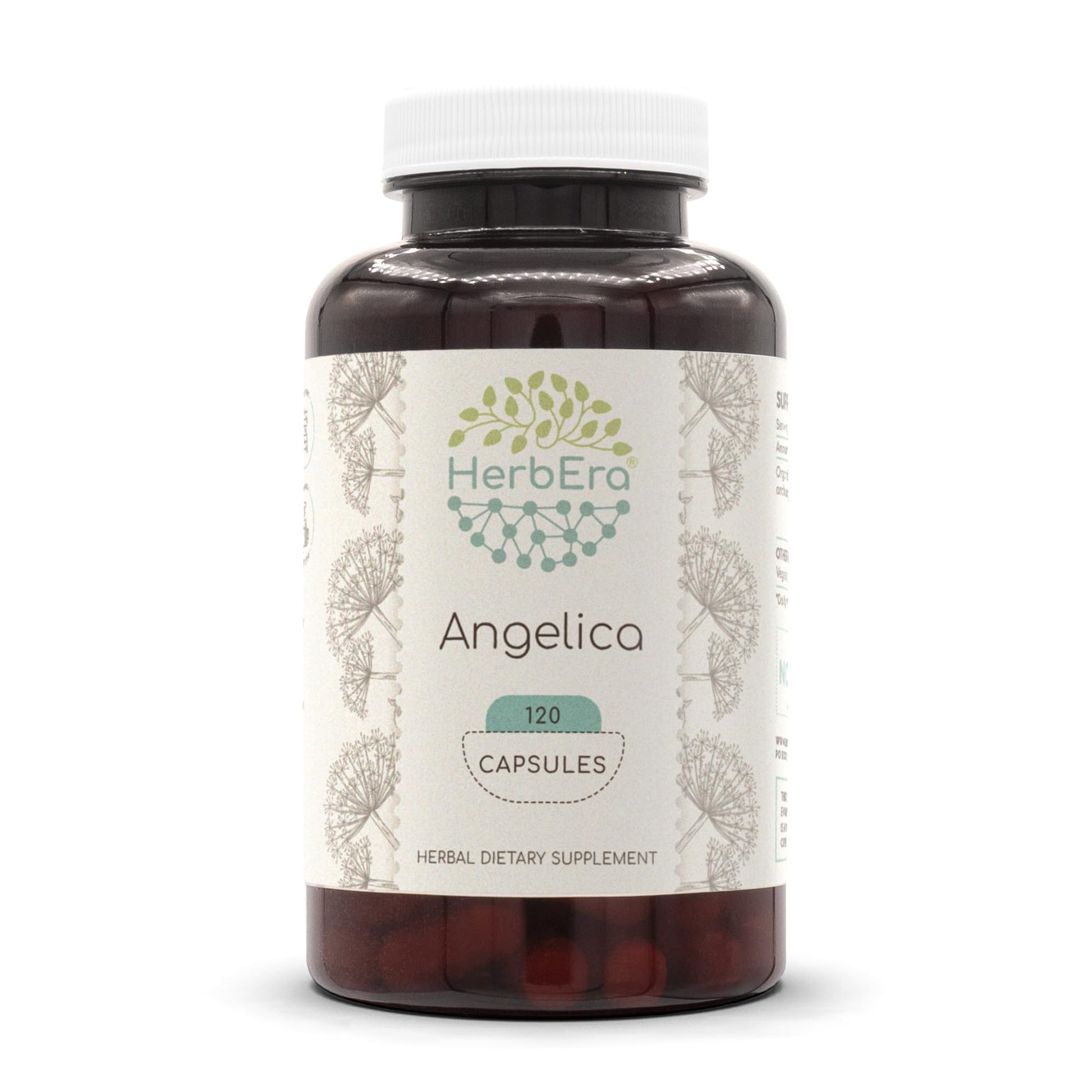 HerbEra Angelica 500 mg Capsules, 120 Count
