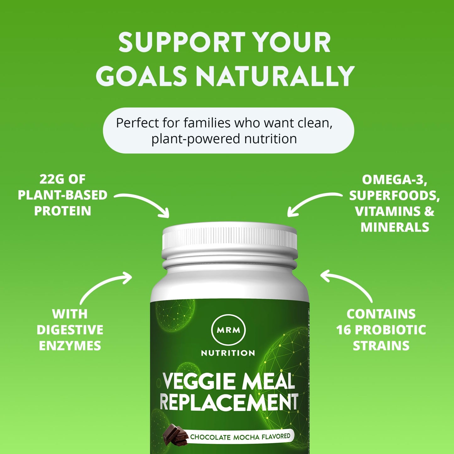 MRM Veggie Meal Replacement Protein Powder, 48 Ounce