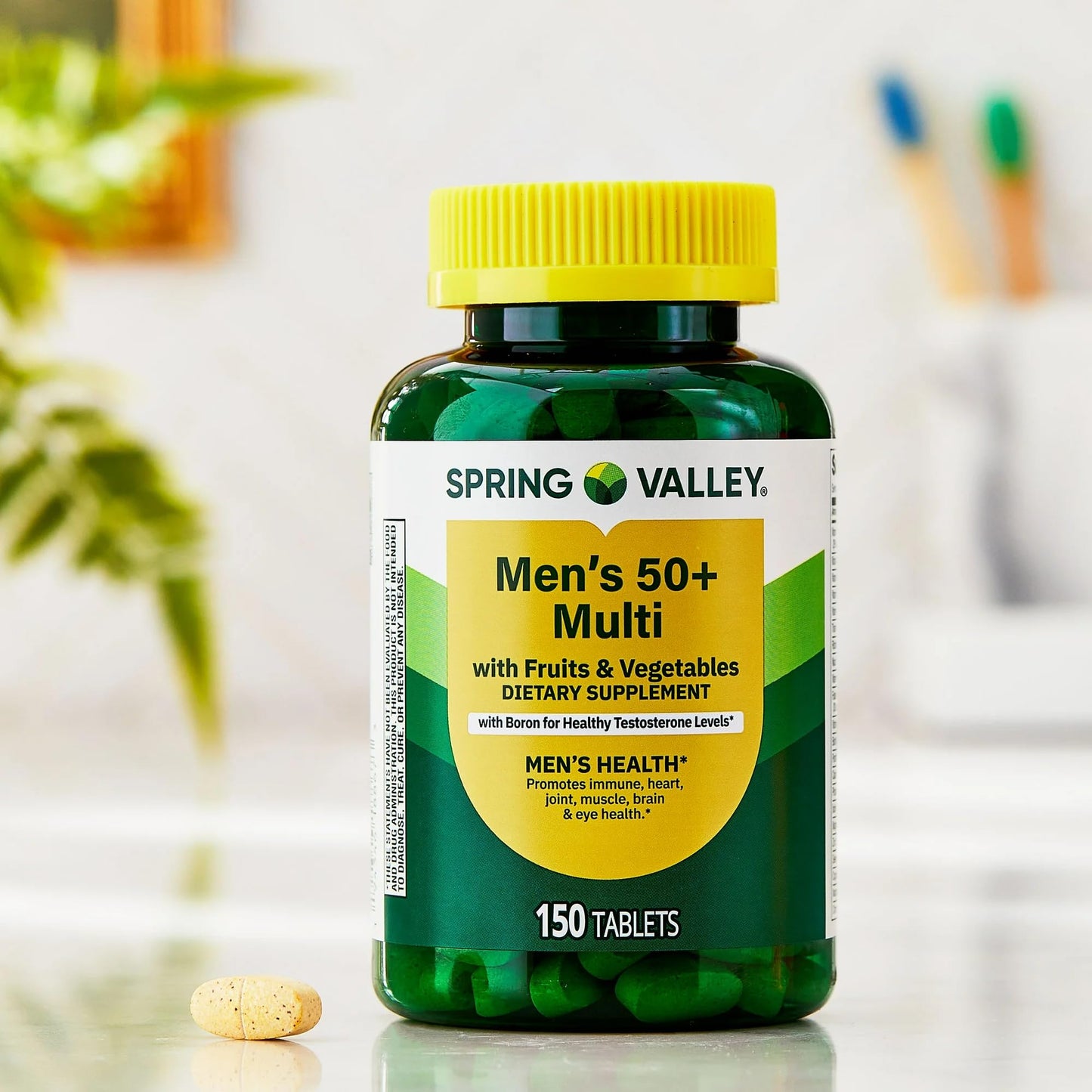 SUREFECT Spring Valley Men's 50+ Multivitamin Tablets, 150