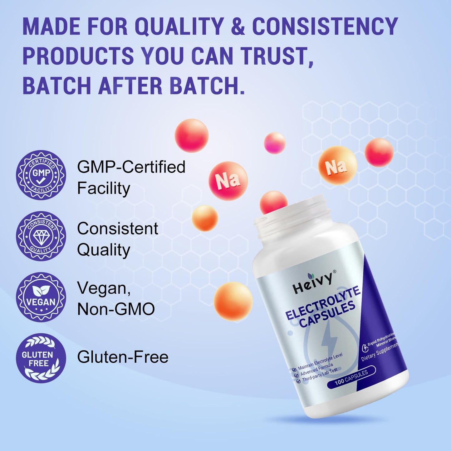 Heivy Electrolyte Capsules 100 Capsules