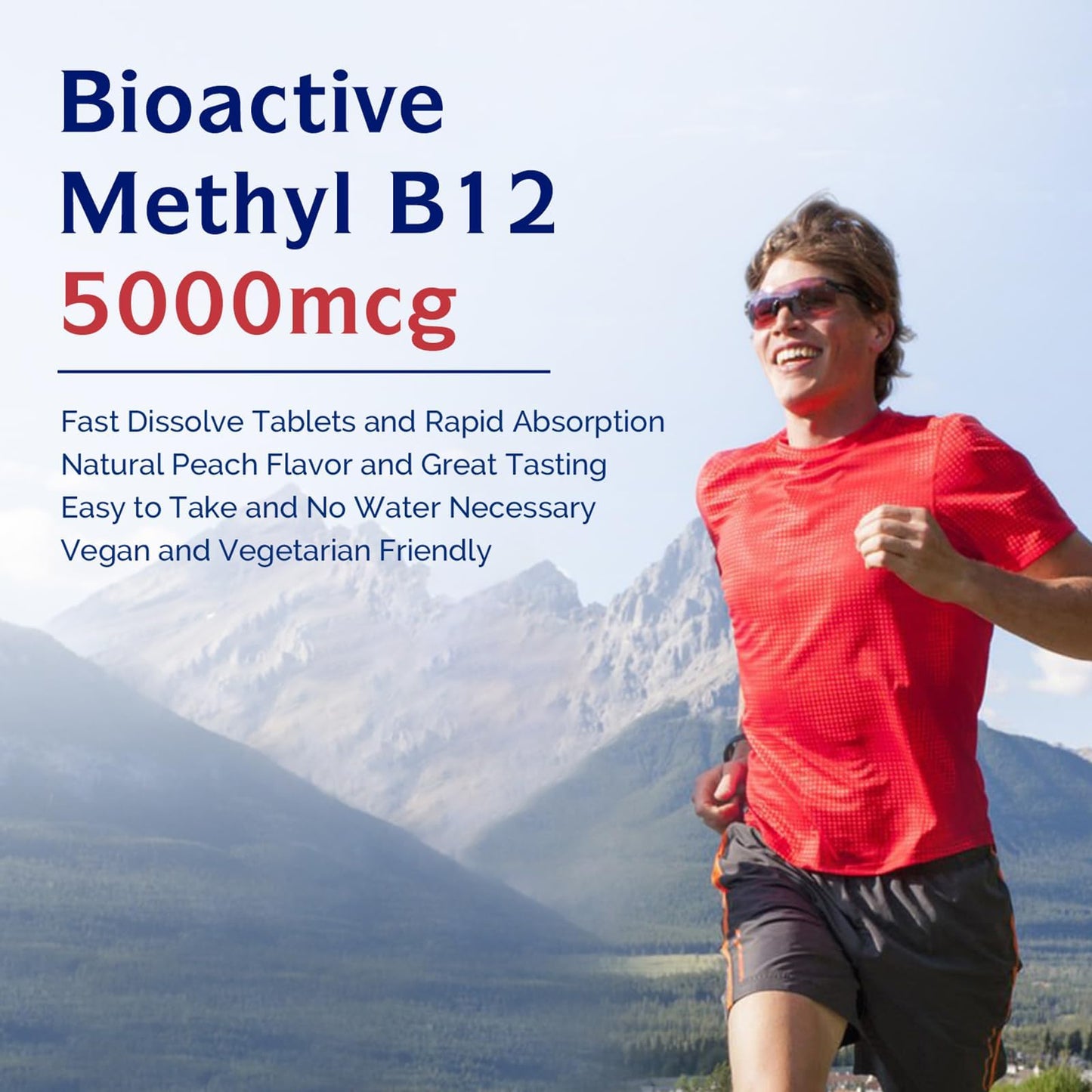 Innate Vitality Vitamin B12 5000mcg Sublingual Tablets, Methylcobalamin, 120 Tablets