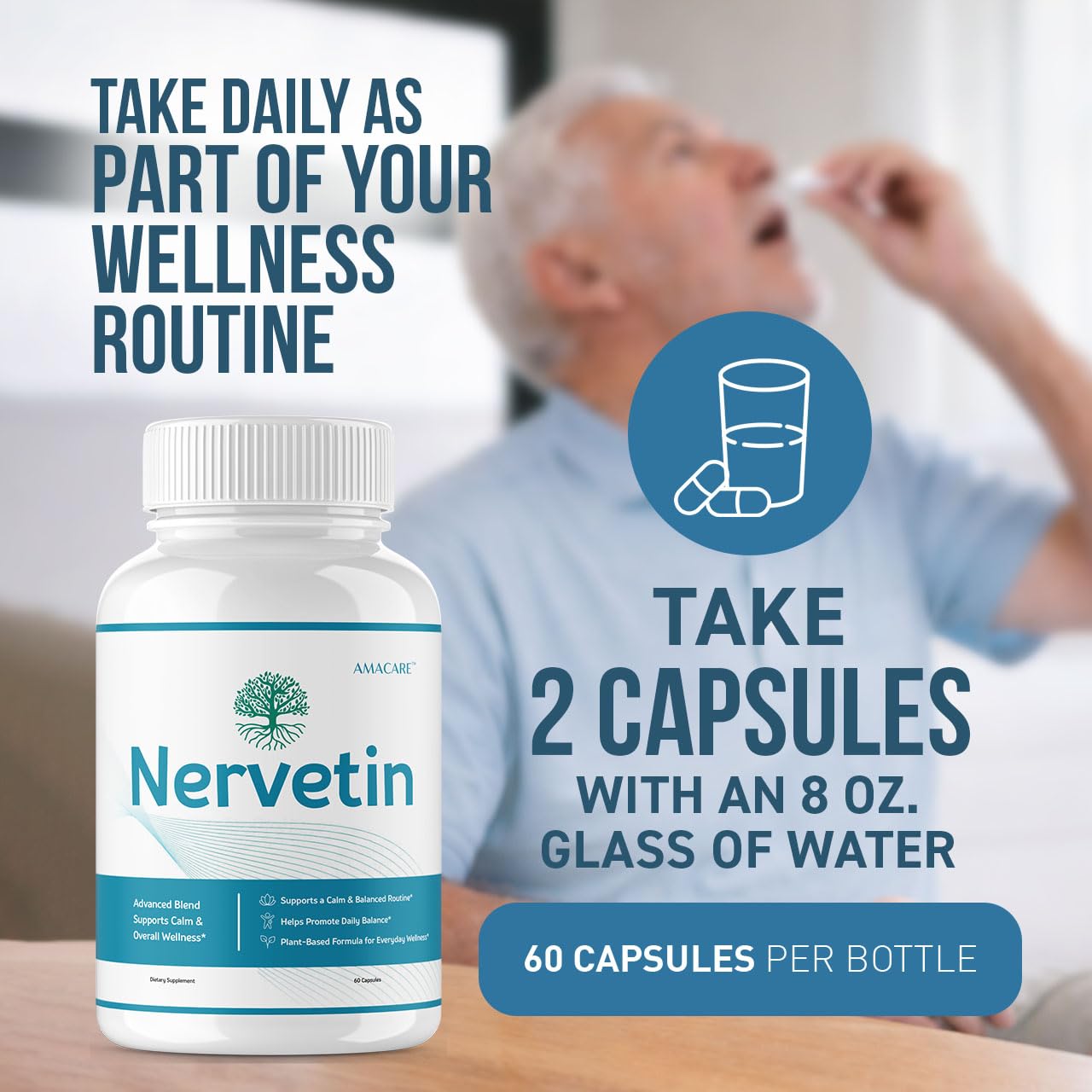 AMACARE Nervetin Capsules 180 Capsules