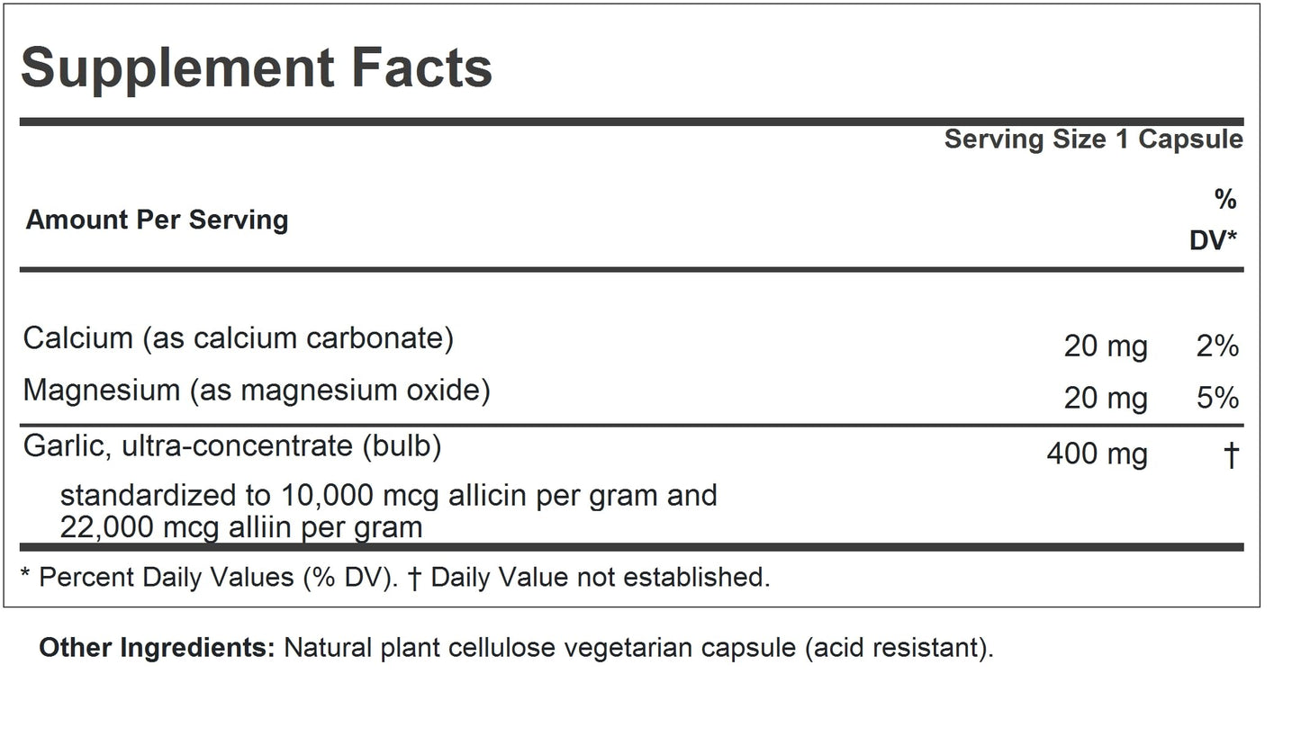 ANDREW LESSMAN Garlic Extract 360 Capsules