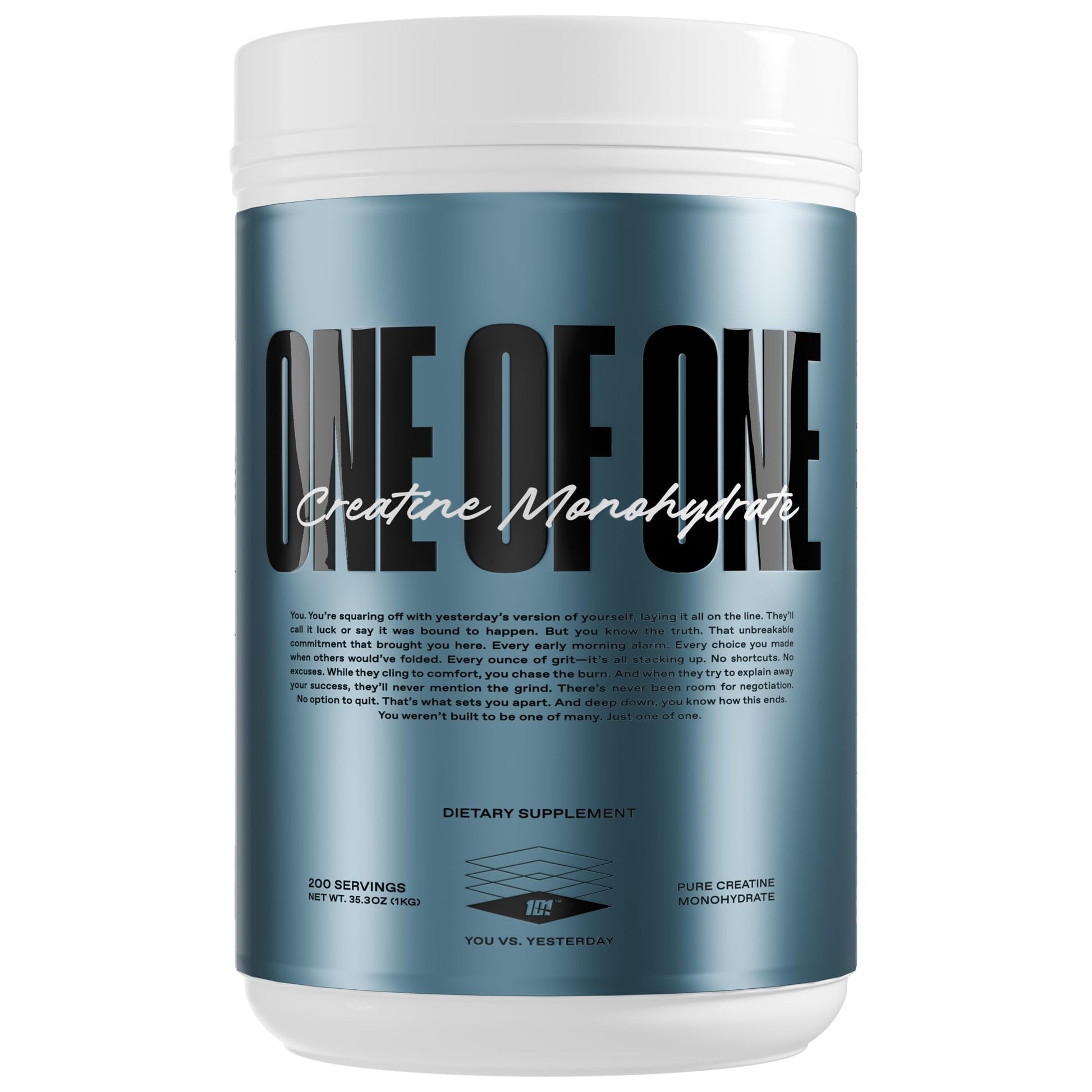 ONE OF ONE Creatine Monohydrate Powder, 200 Servings