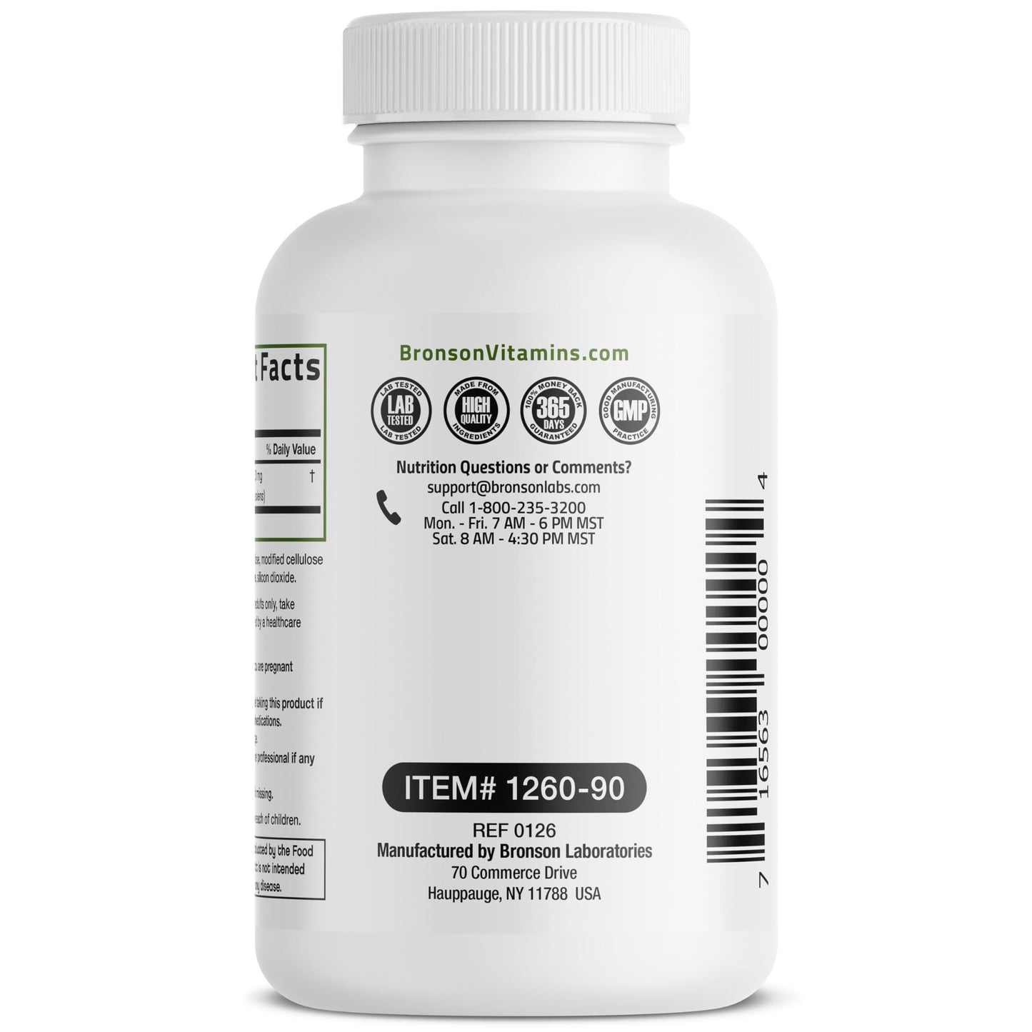 Bronson Apigenin 50mg Apium Graveolens Once Daily Formula Capsules, 90 Count