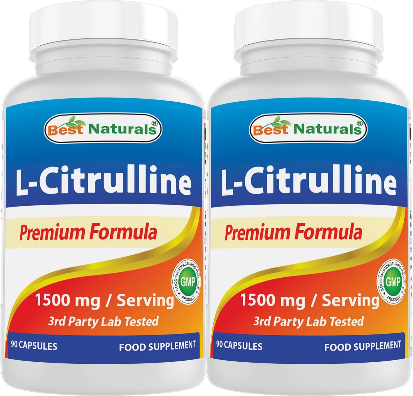 Best Naturals L-Citrulline Capsules, 1500mg per Serving, 180 Capsules