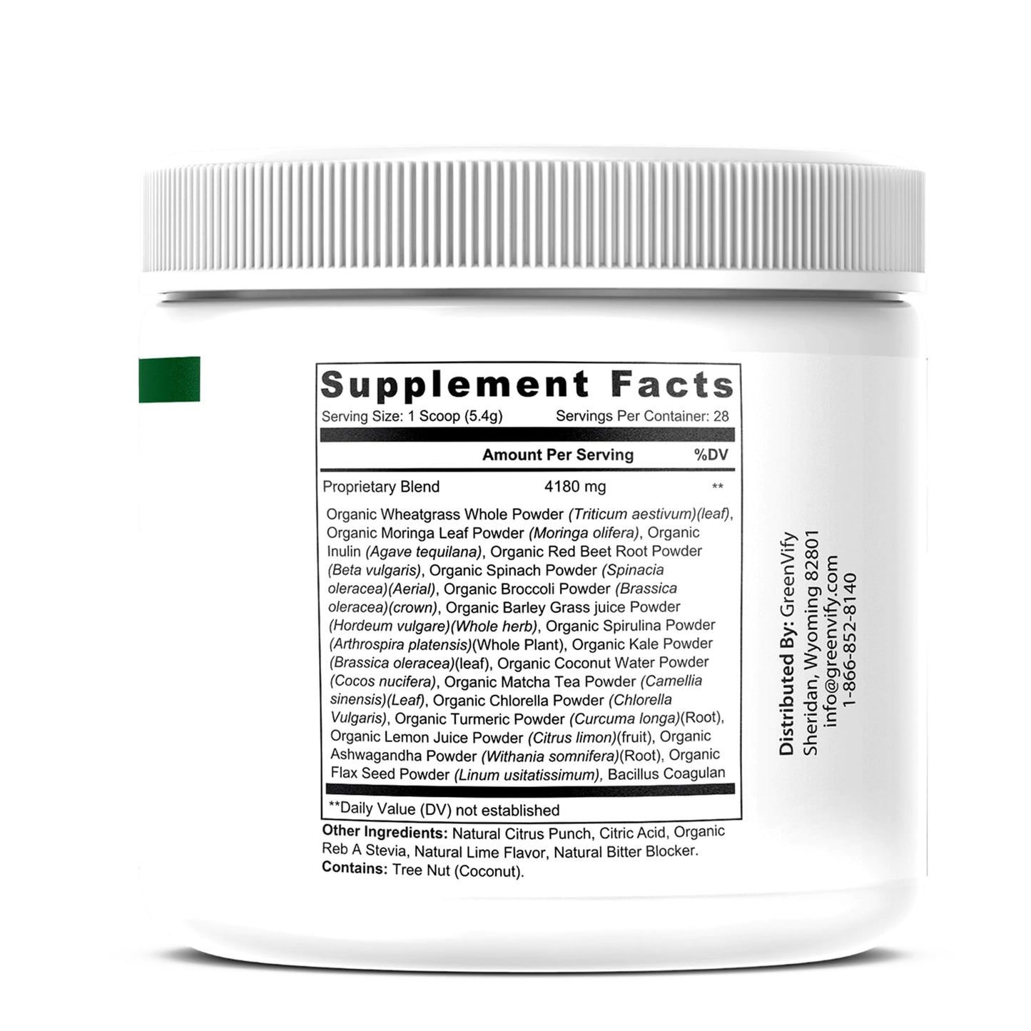 GREENVIFY DigestSync Ultra Extra Strength Digestive Support Supplement with Organic Superfoods Capsules, 120 Count