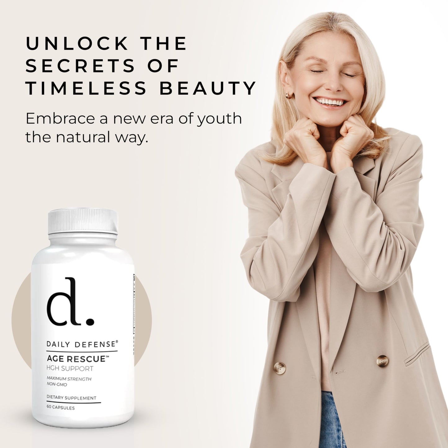Daily Defense Age Rescue Anti Aging Amino Acids Supplement Capsule 1