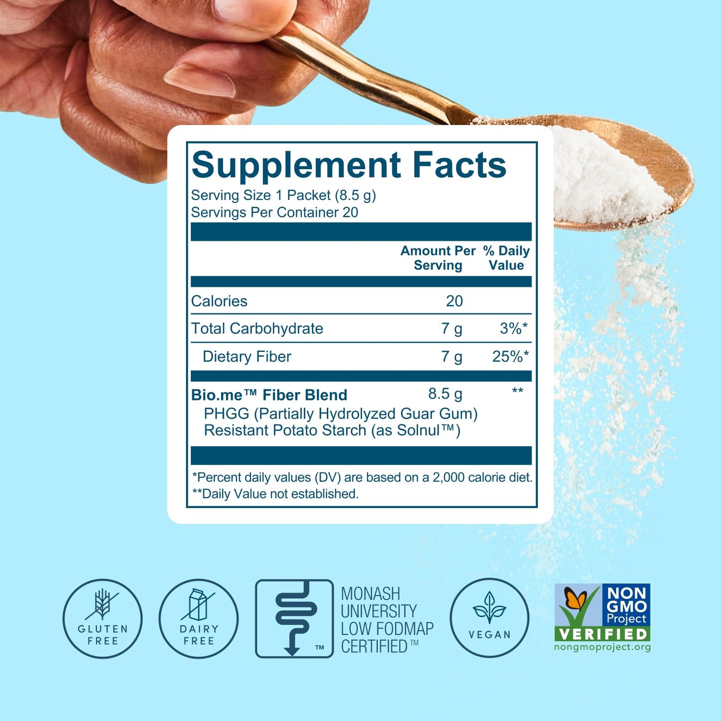 Bio.me Daily Prebiotic Fiber Powder 15