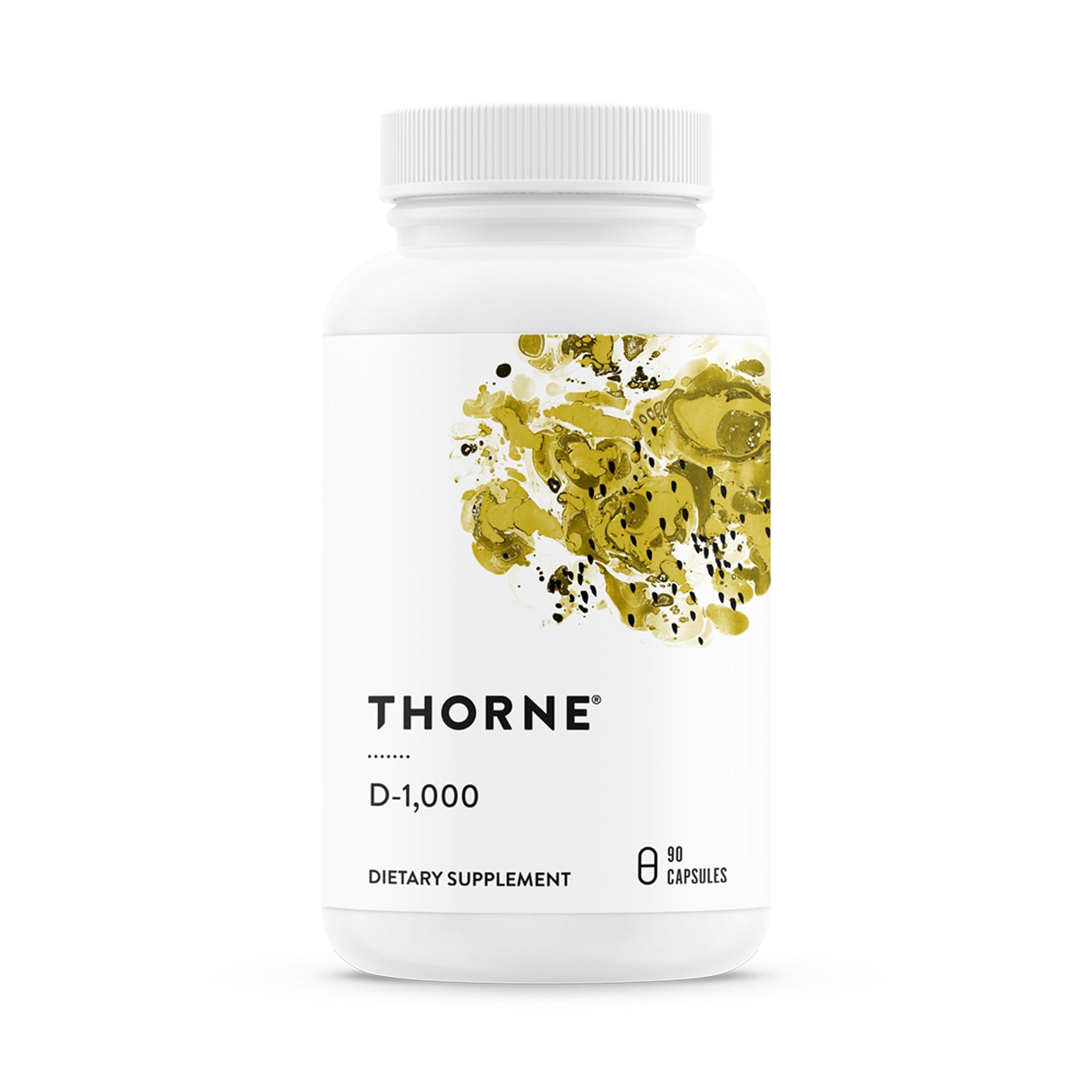 THORNE Vitamin D3 Supplement 1000 IU Capsule 90 Capsules