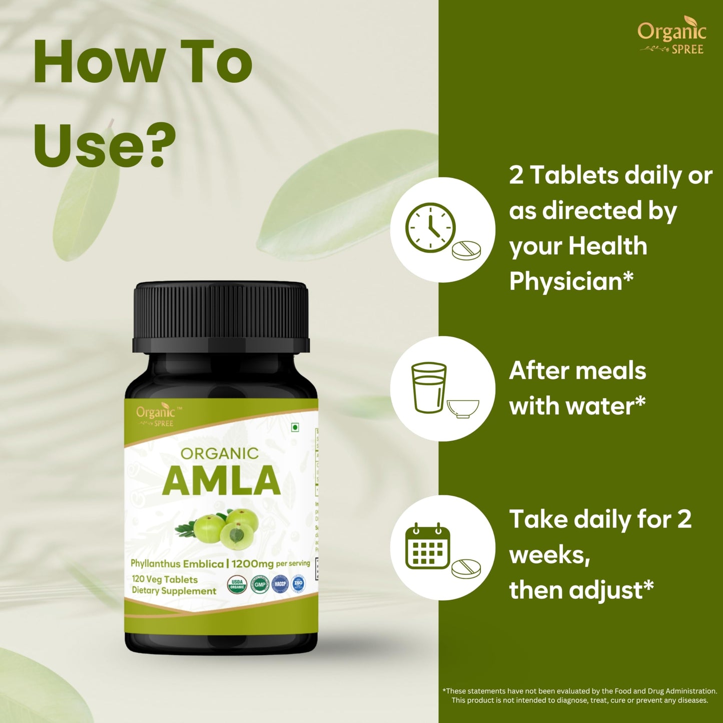 ORGANIC SPREE Amla Tablets 240 Tablets