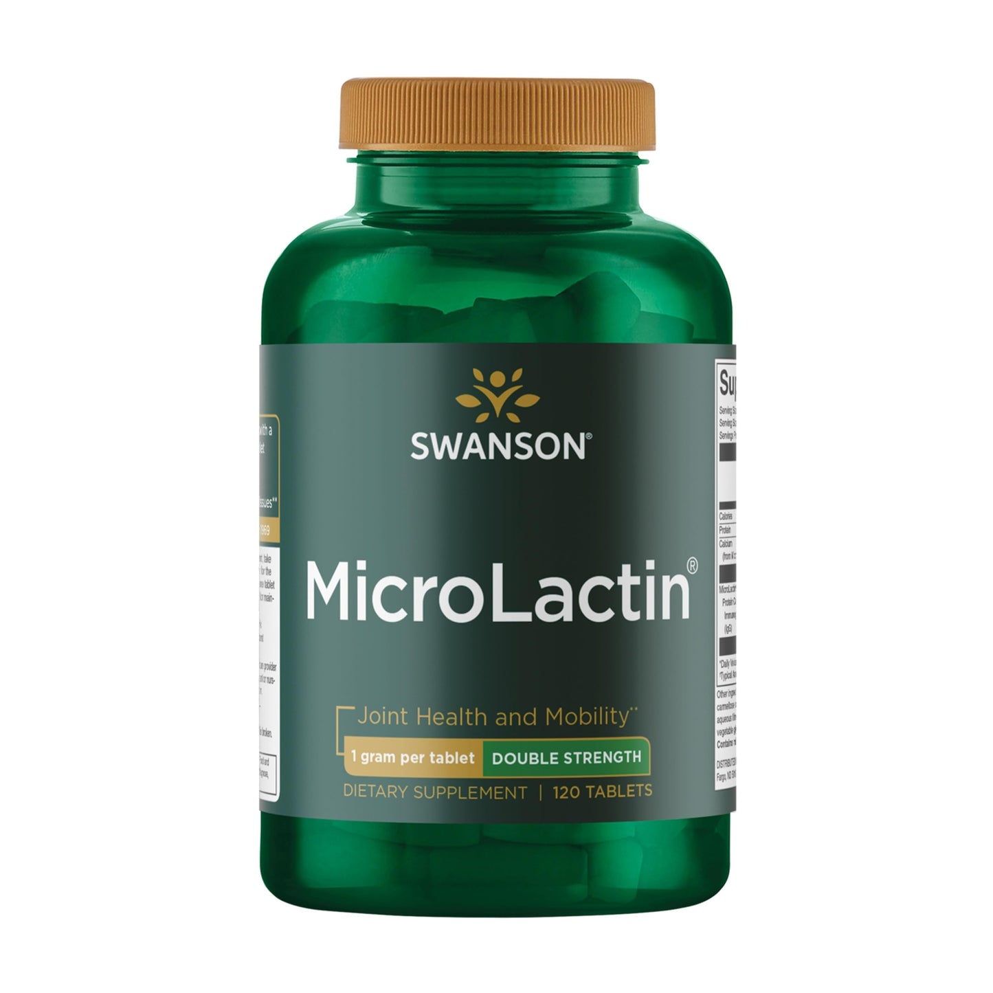 Swanson Microlactin Double Strength 1000 mg Tablets, 120 Tablets