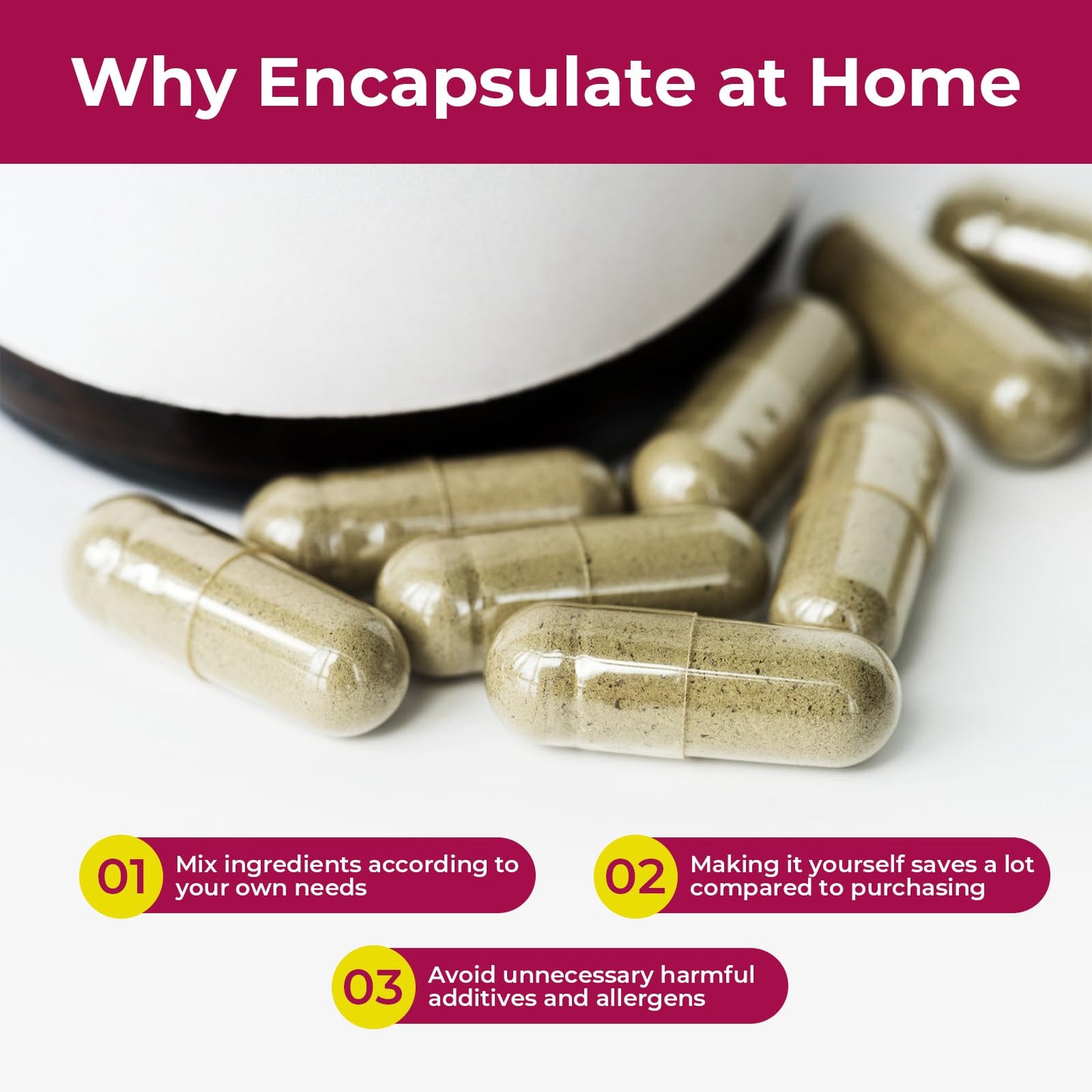 ATLEMISME Empty Gelatin Capsules Size 2, 100 Capsules