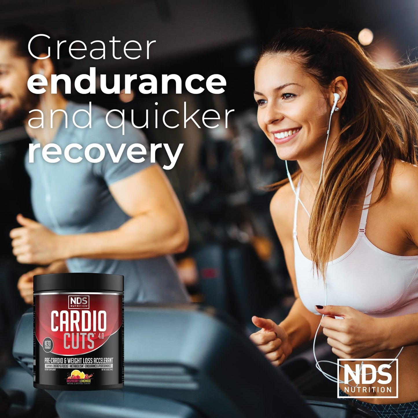 Cardio Cuts NDS Nutrition 4.0 Pre Workout Razz Lemonade Powder 8.6 Ounce
