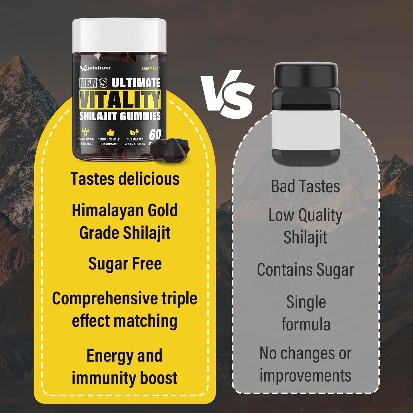 Quixiora Shilajit Gummies 60 Gummies