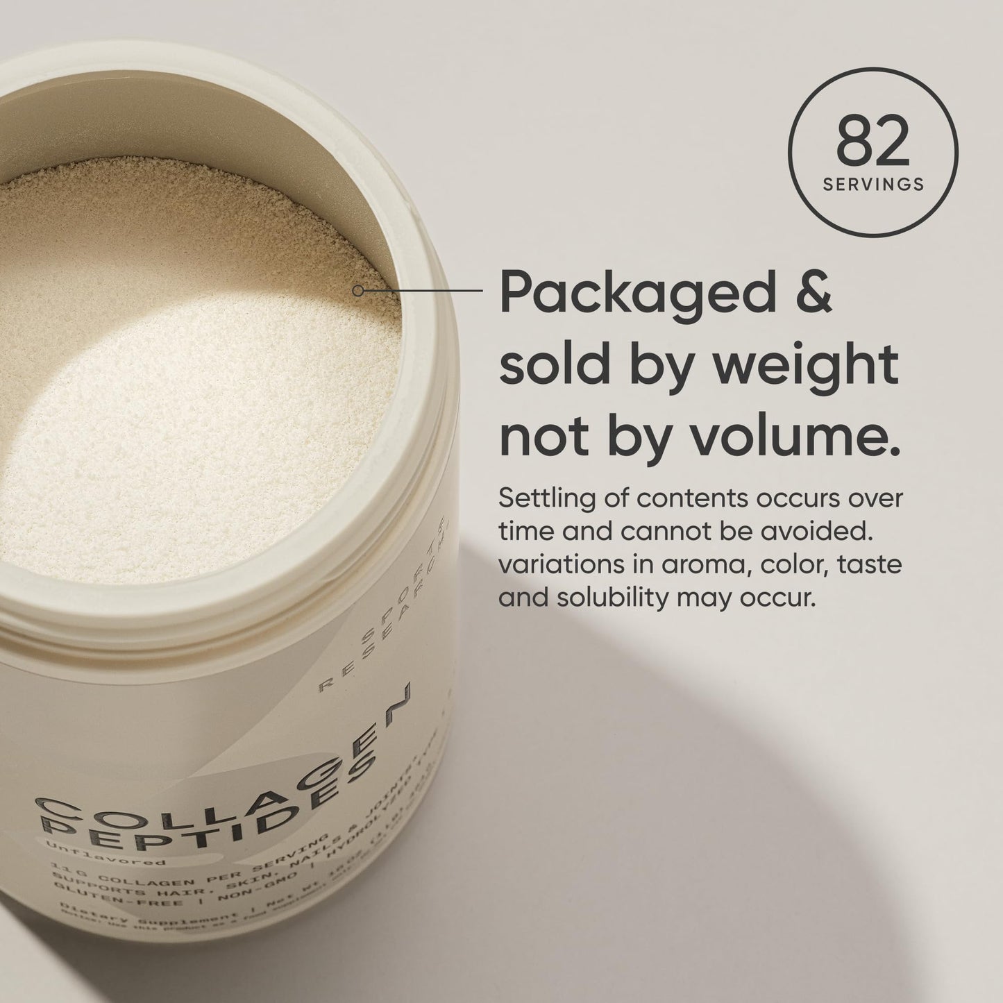 Sports Research Collagen Peptides Protein Powder, 32 Servings
