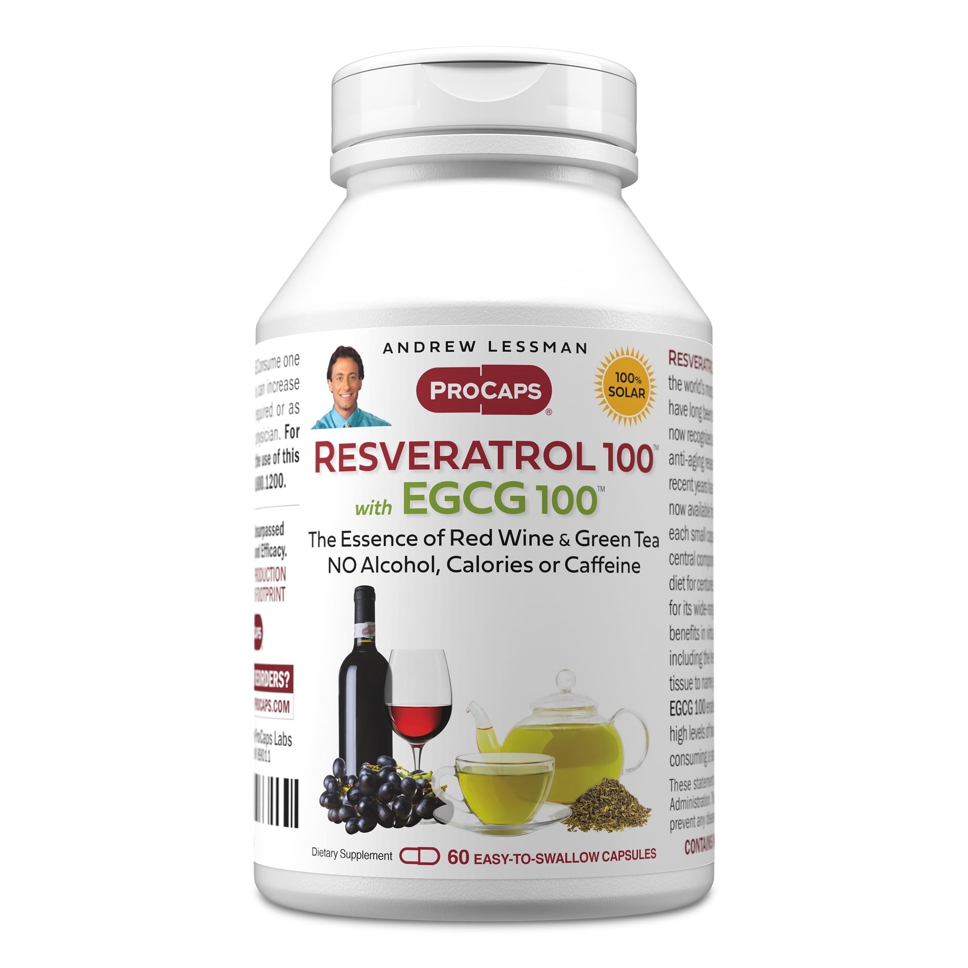 Andrew Lessman Resveratrol-100 EGCG 100mg Capsules, 60 Count