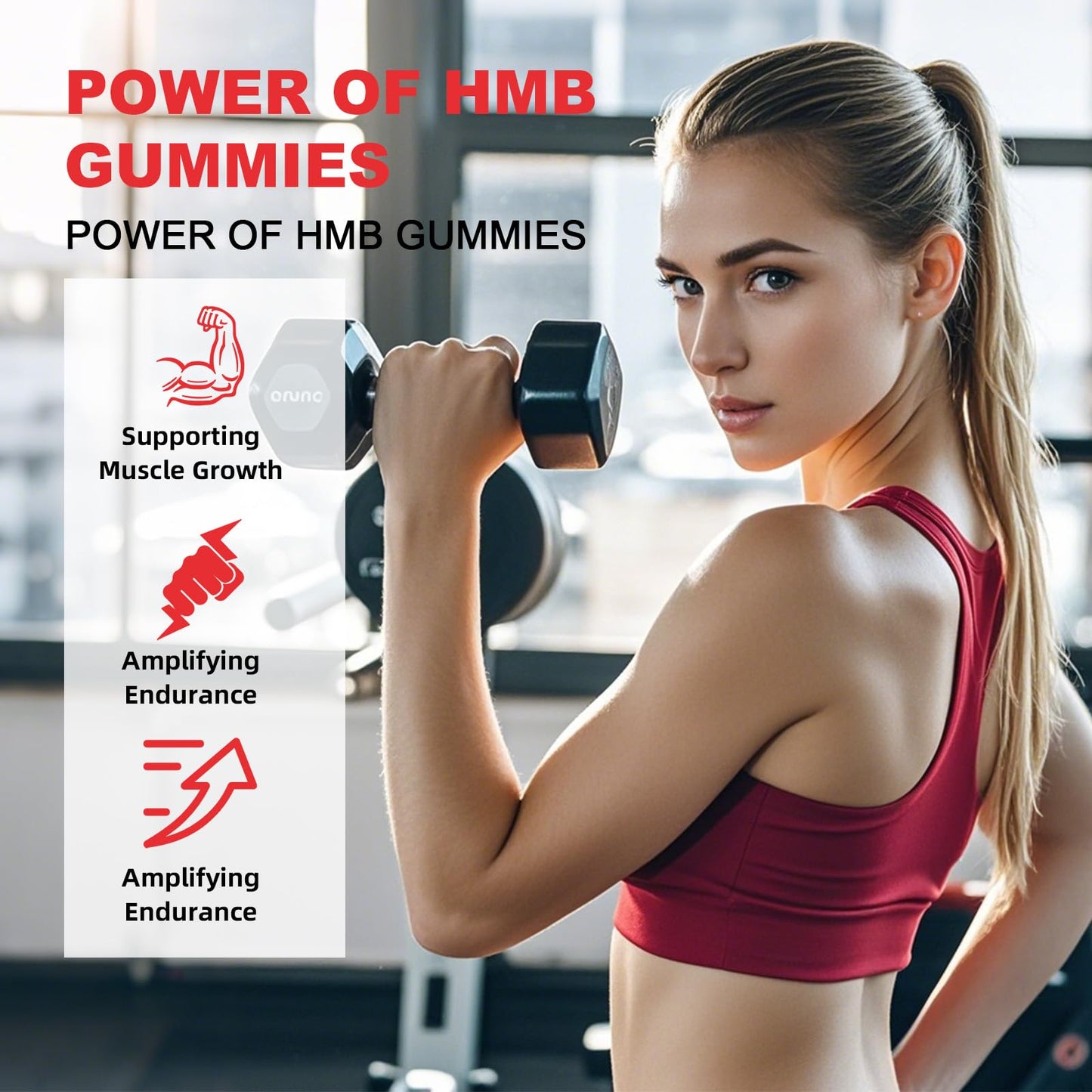 Wellcatcher HMB and Leucine Gummies with Essential Amino Acids, 120 Gummies