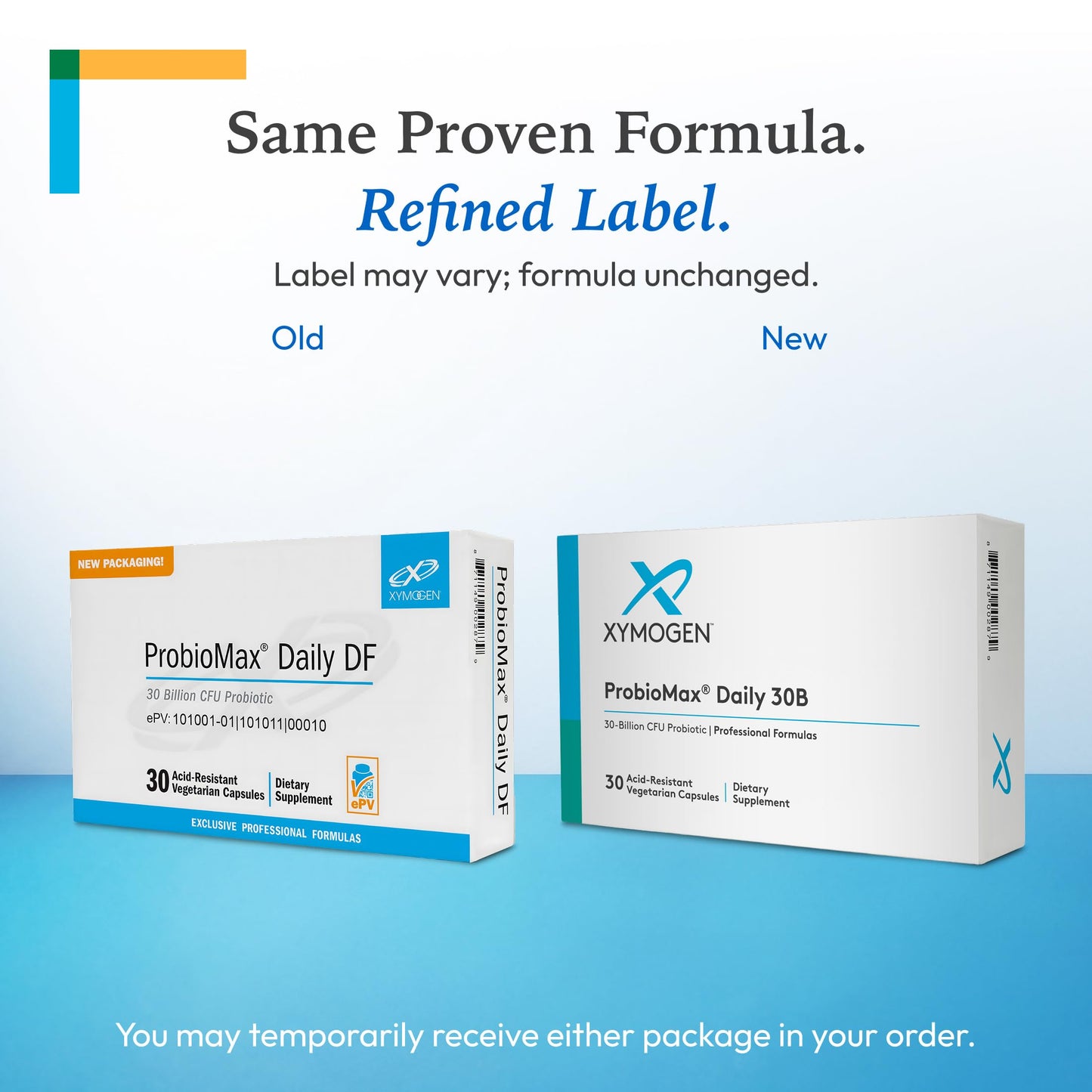 XYMOGEN ProbioMax Daily 30B - 30 Billion CFU Multi-Strain Formula Probiotic, 30 Capsules