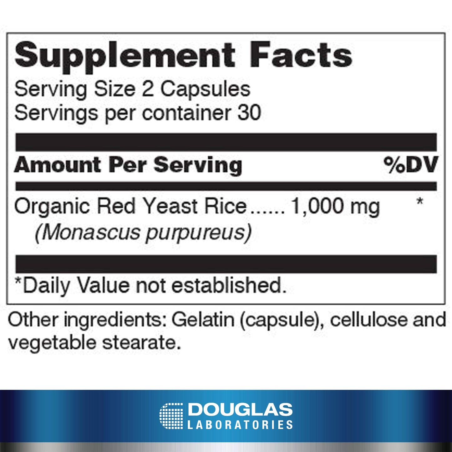 Douglas Laboratories Beni Koji Red Yeast Rice 60 Capsules