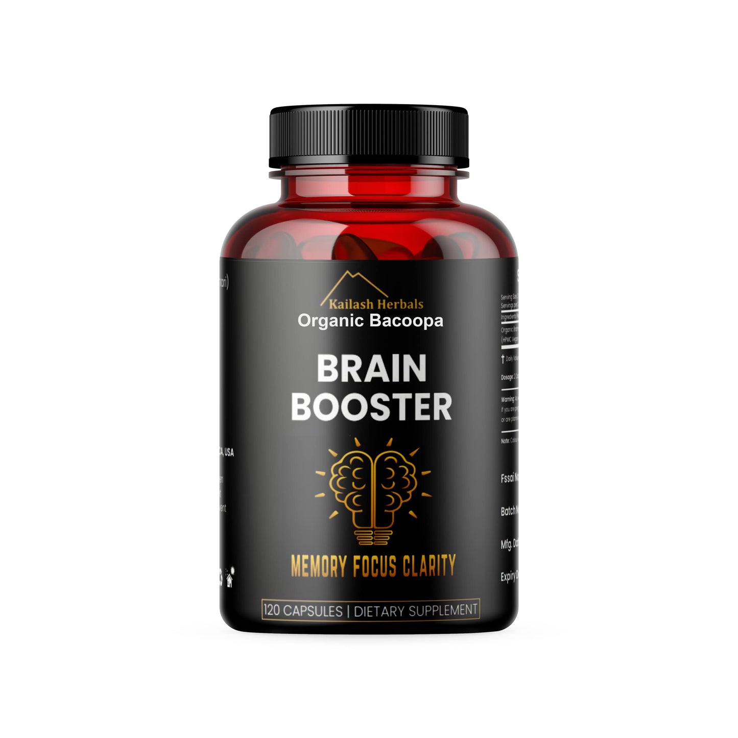 Kailash Herbals Bacopa Monnieri Capsules, 120 Capsules