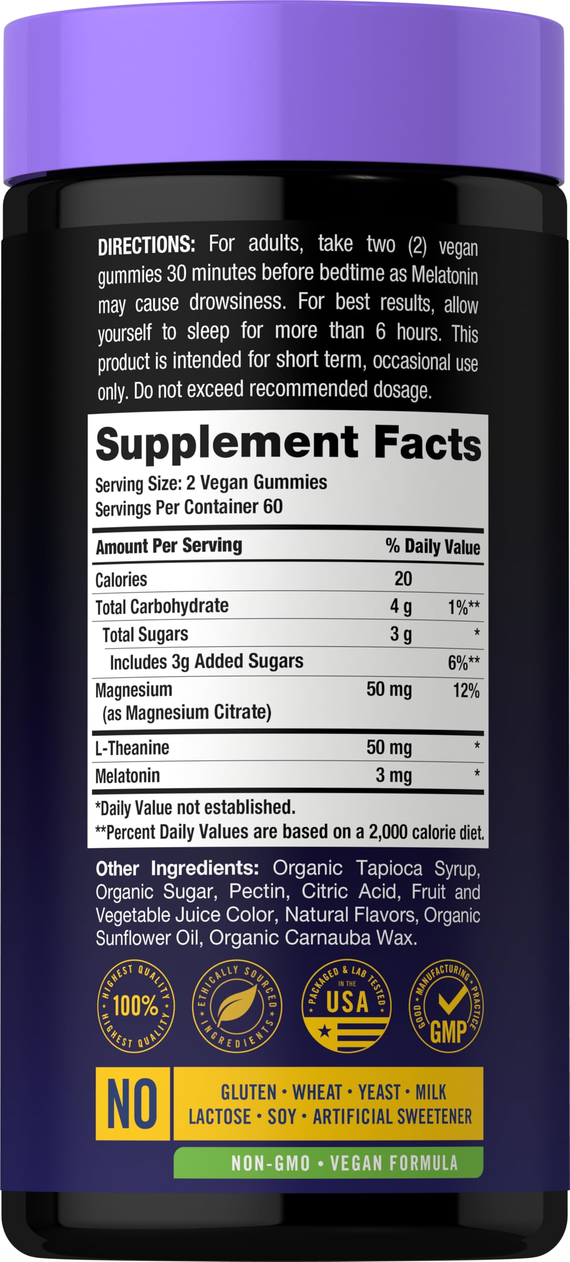 Carlyle Sleep Gummies with Melatonin and Magnesium Gummy, 120 Count