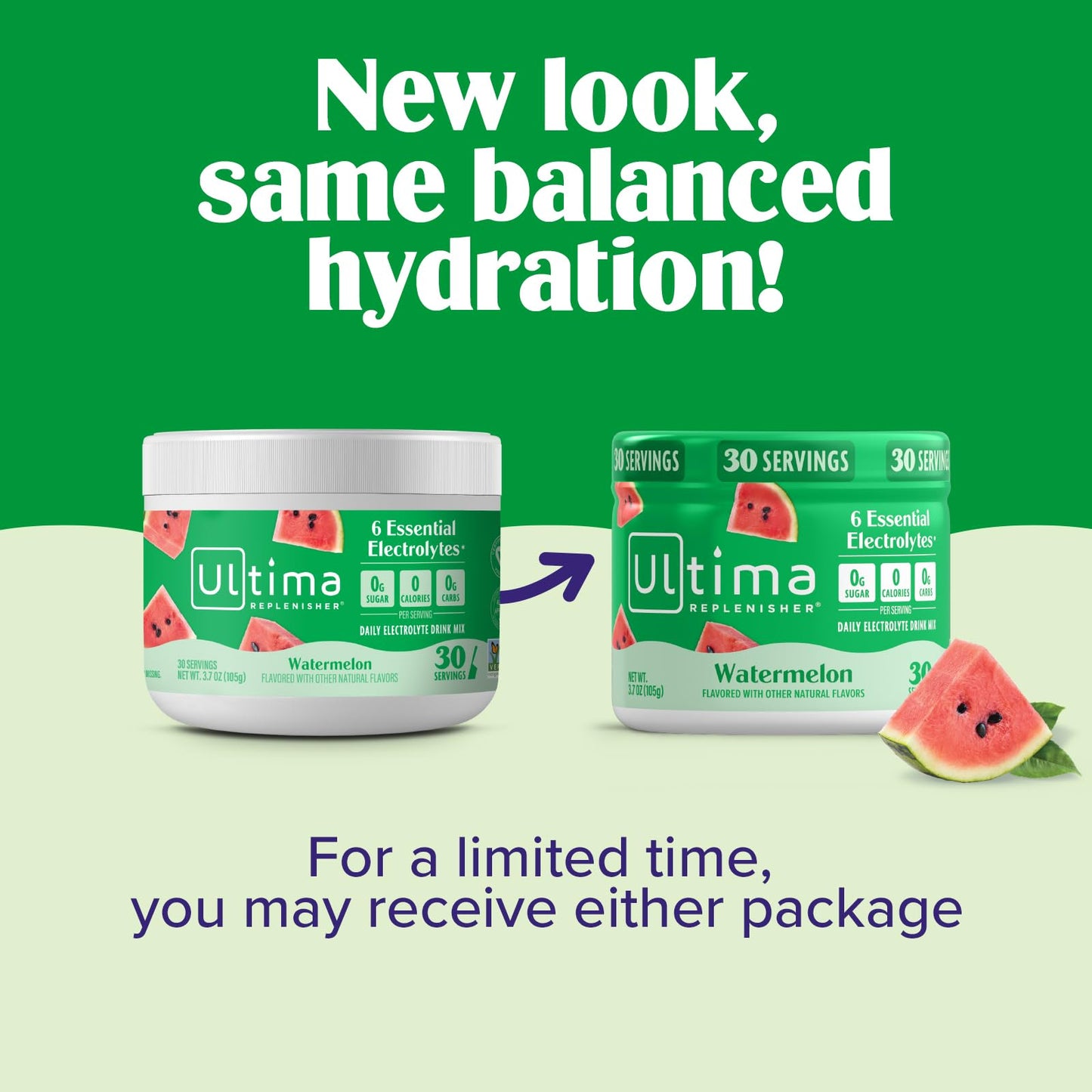 Ultima Replenisher Watermelon Electrolytes Powder, 30 Servings
