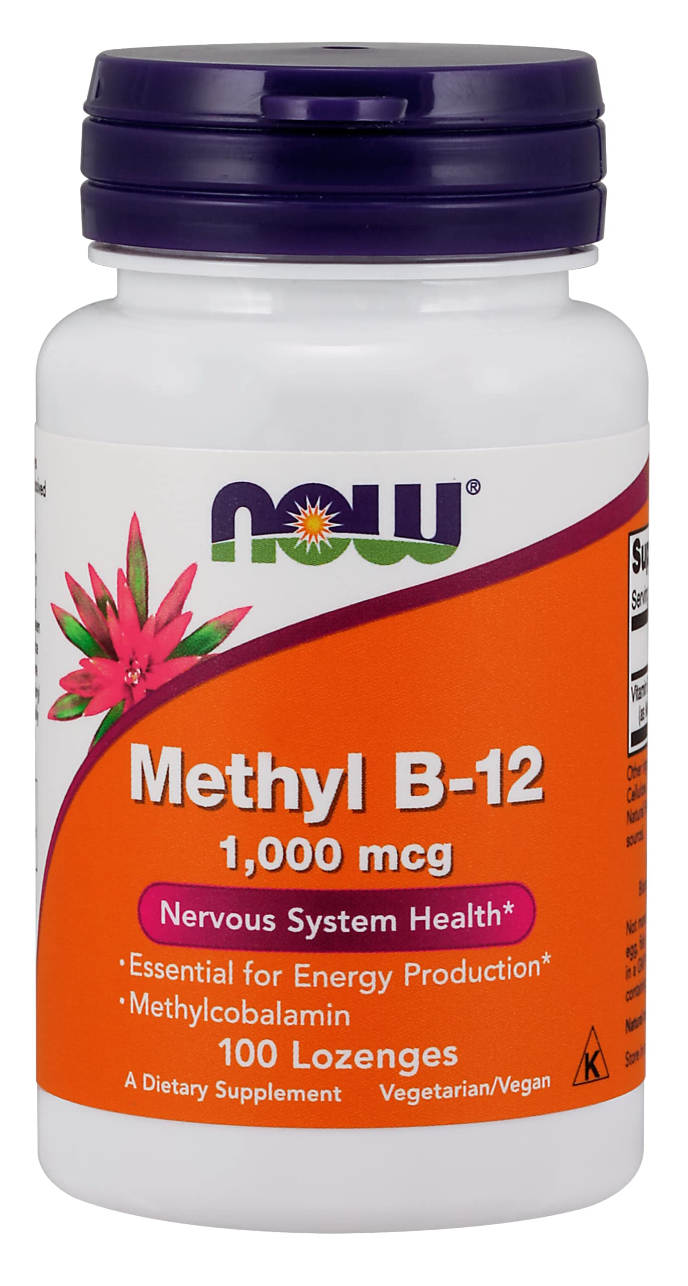 NOW Foods Methyl B-12 1000 mcg Tablets, 100 Tablets