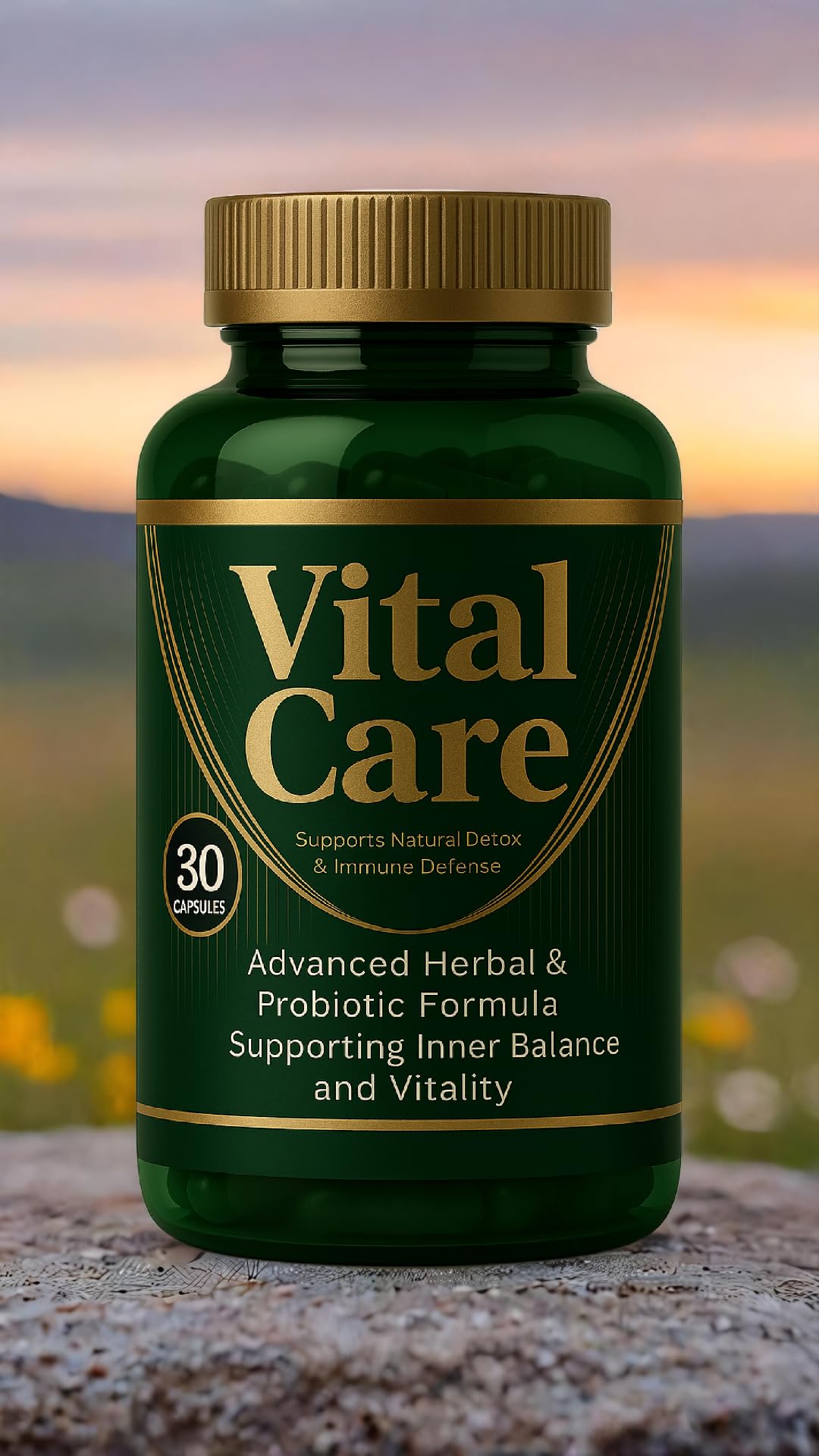 Generic Vital-Care Advanced Herbal & Probiotic Supplement Capsule 30