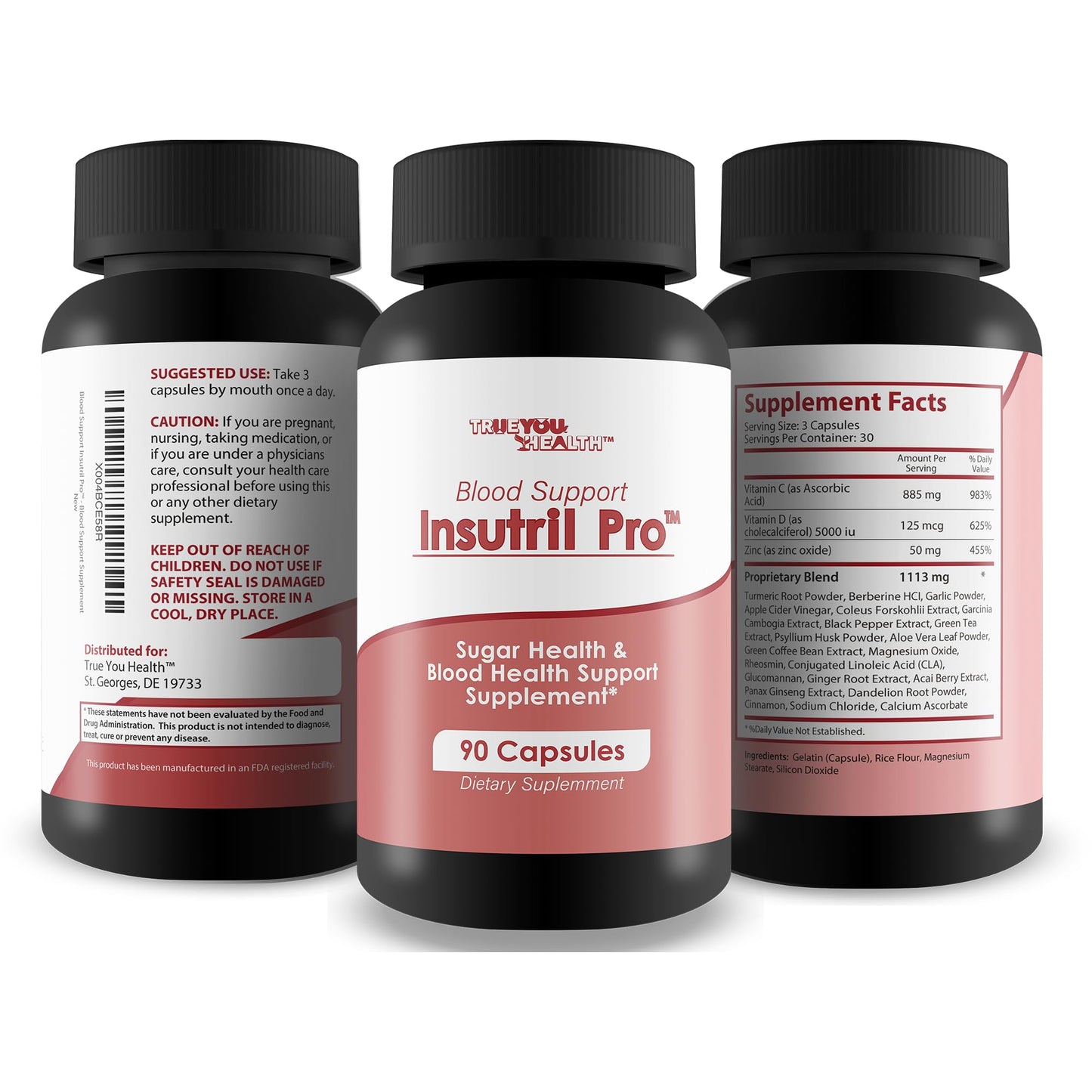True You Health Blood Support Insutril Pro Capsules 90 Count