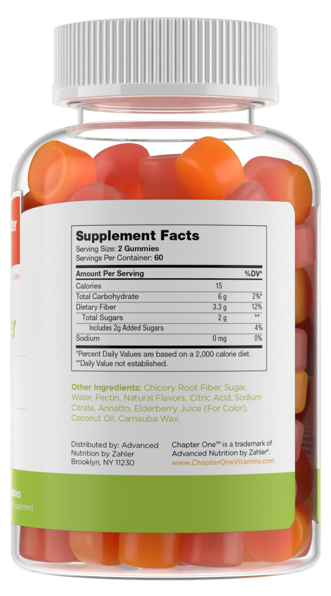 Zahler Fiber Gummies for Adults & Kids Gummy 120 Count