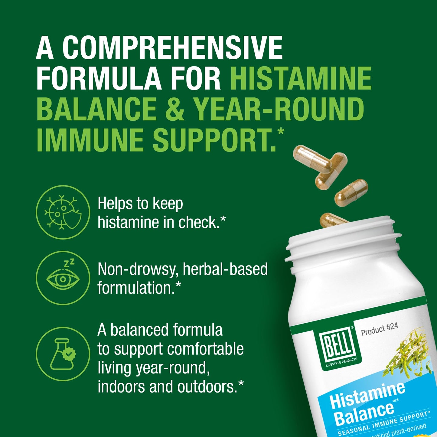 Bell Histamine Balance Capsule, 30 Count