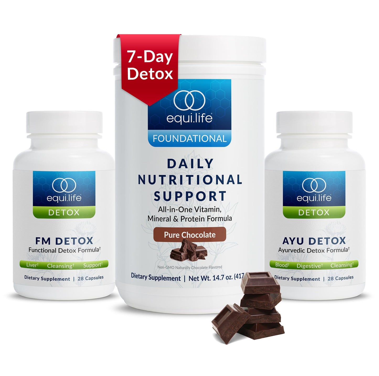 Equilife Dr. Cabral Detox 7 Day Cleanse System Powder, 21.89 oz