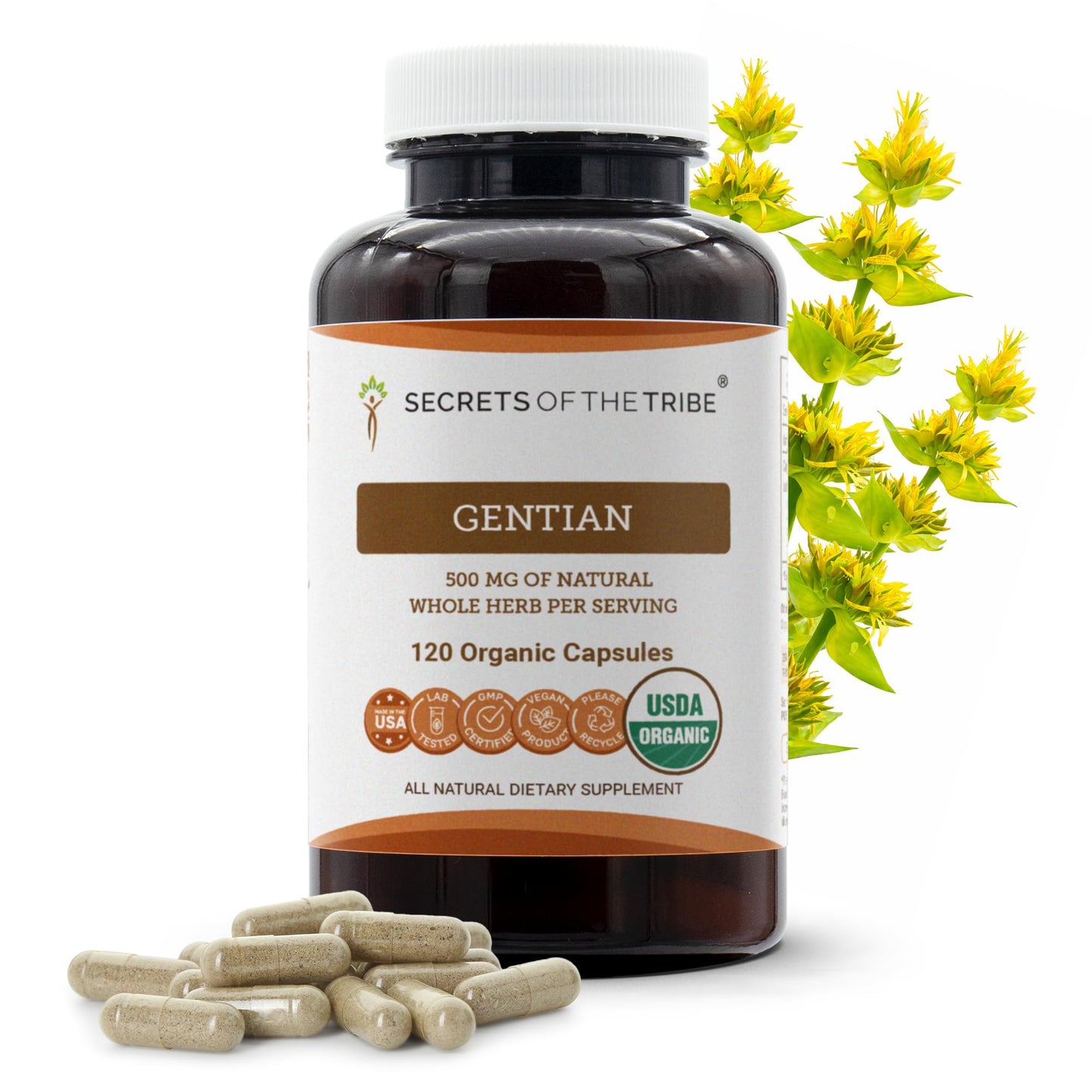 Secrets of the Tribe Gentian 120 Capsules