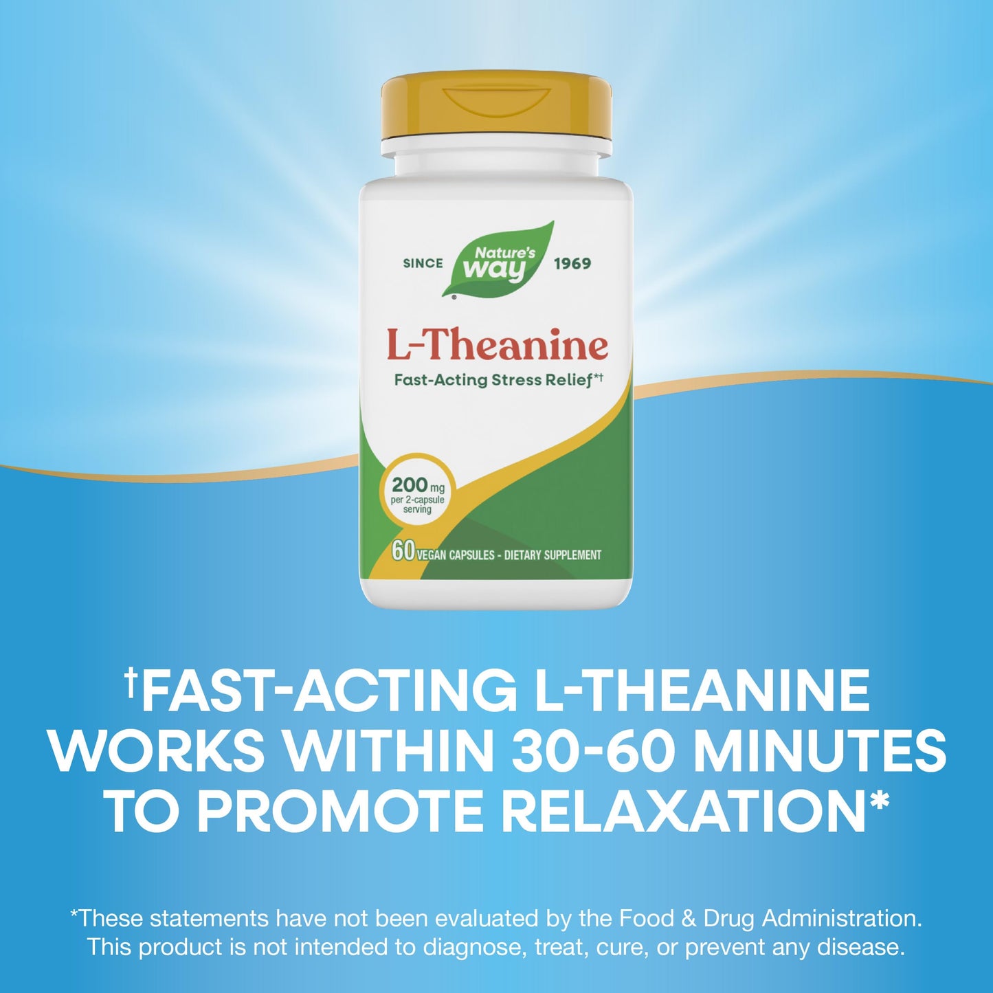Nature's Way L-Theanine Capsule 60 Count