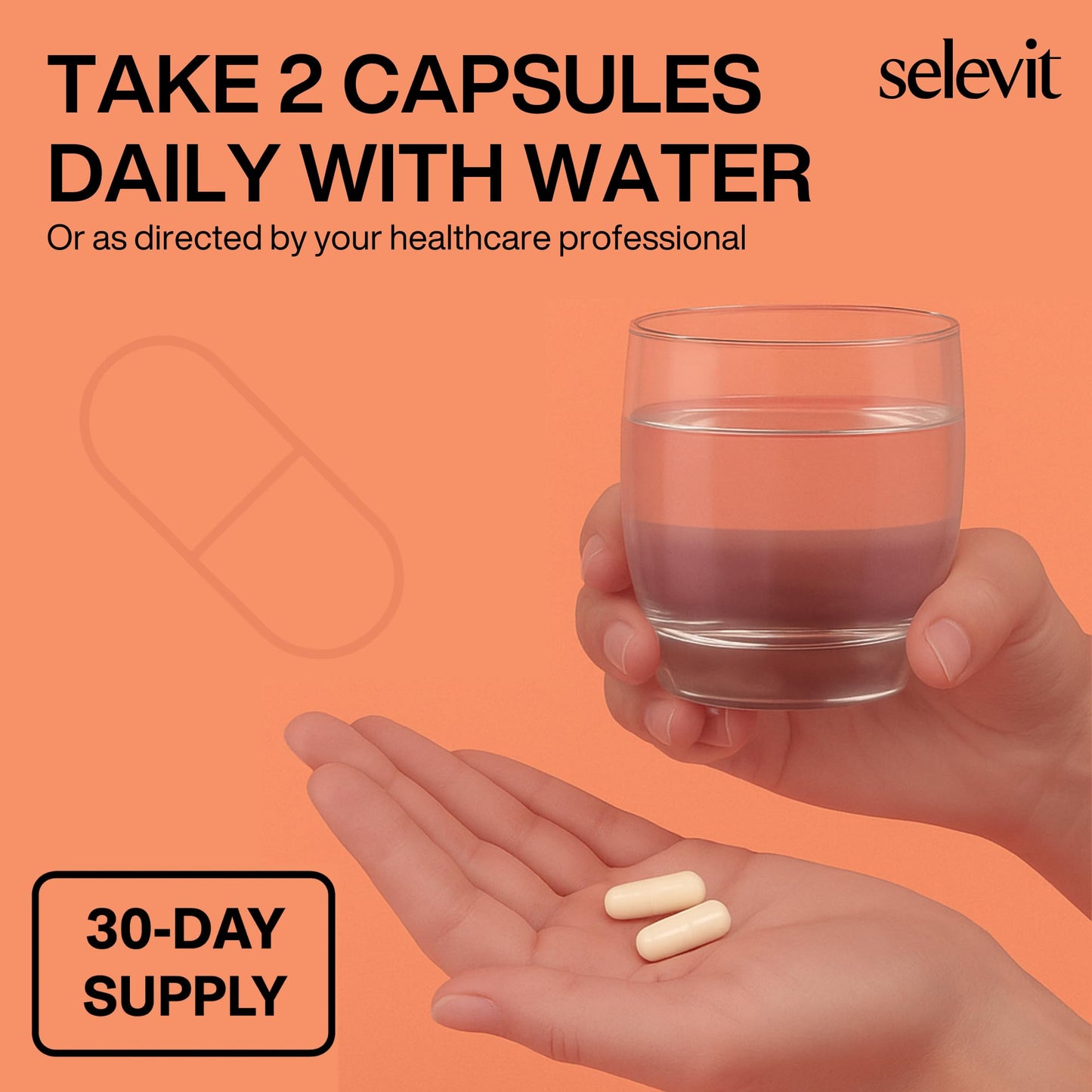 Selevit Diosmin 1000mg Vascular Support Citrus-Derived for Circulatory Health, 60 Capsules
